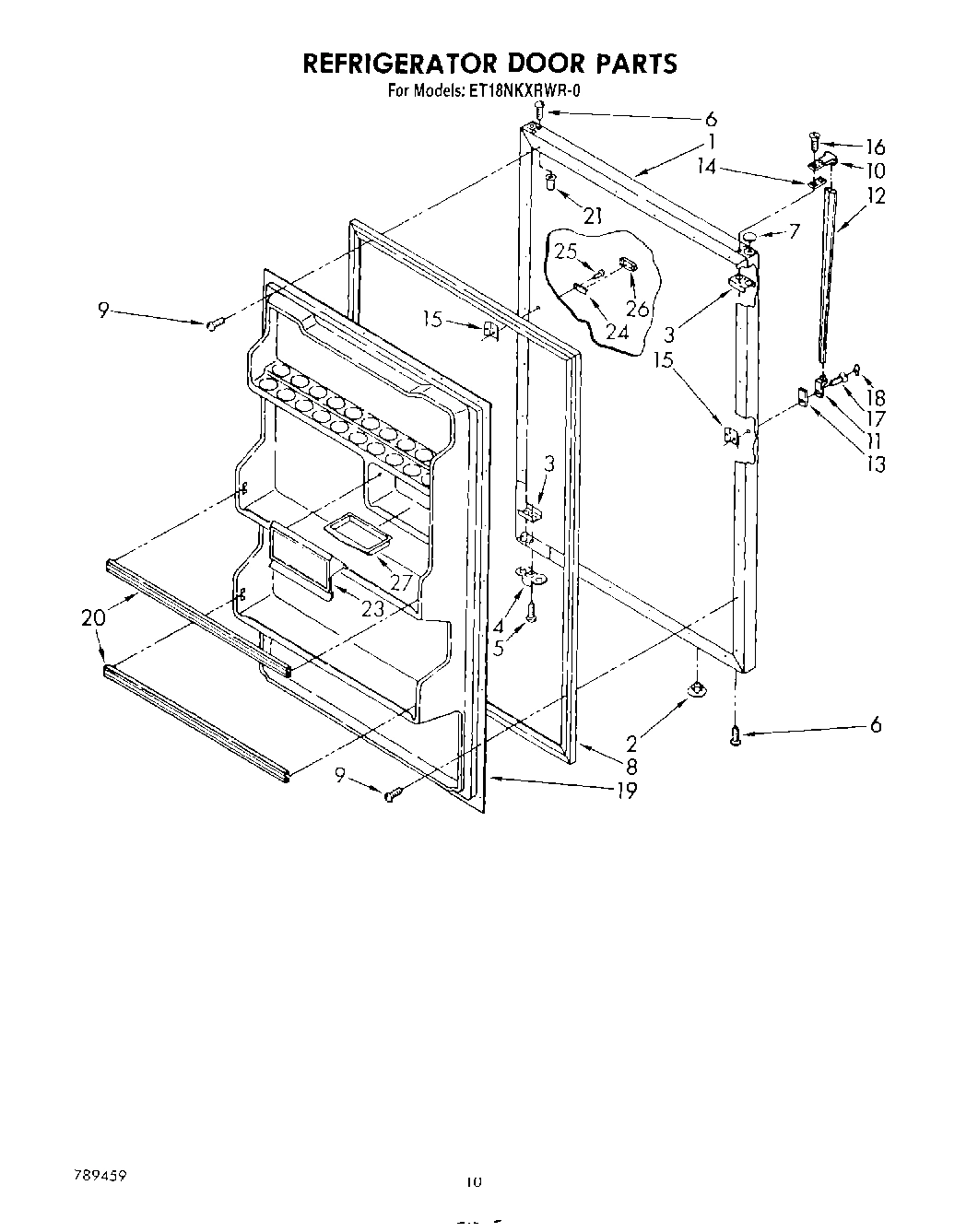 08 - REFRIGERATOR , NOT ILLUSTRATED