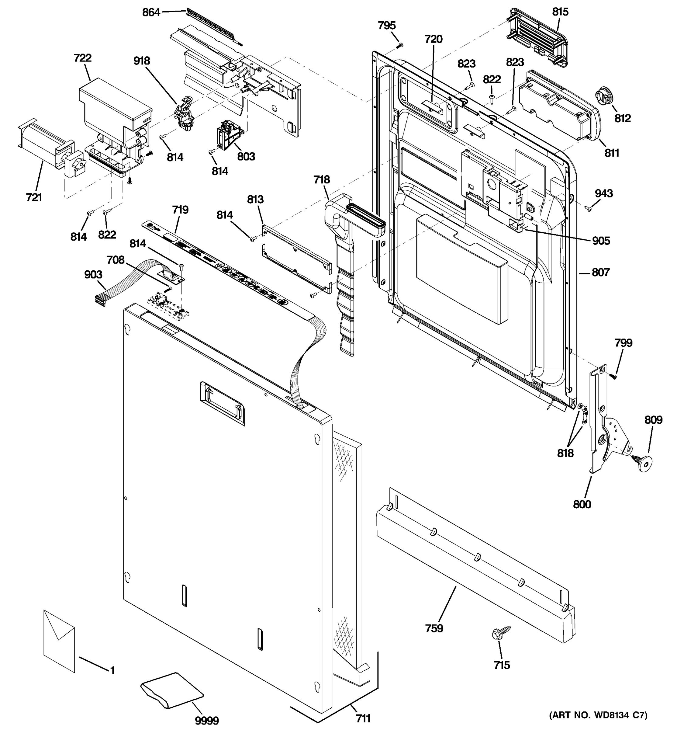 ESCUTCHEON & DOOR ASSEMBLY