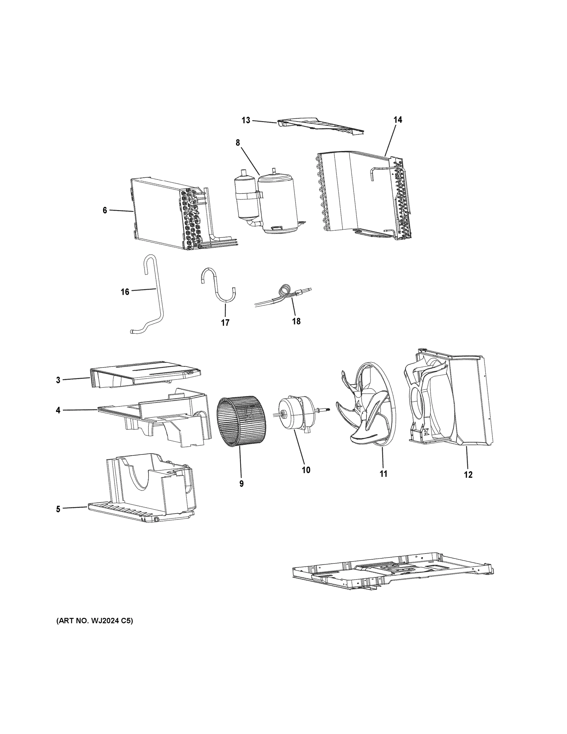 BASE PAN & UNIT PARTS