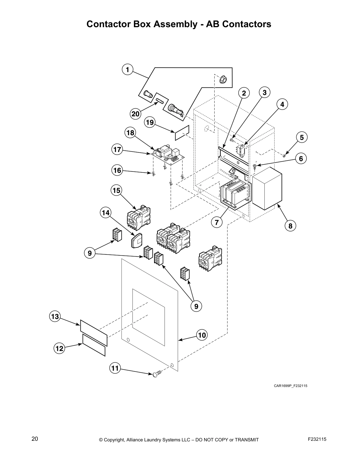 Contactor Box Assembly - AB Contactors