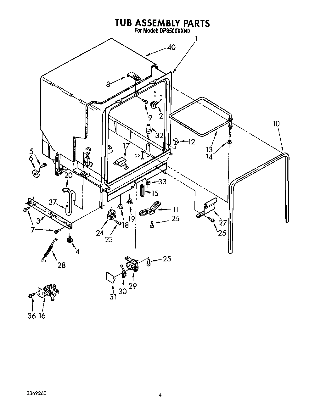03 - TUB ASSEMBLY