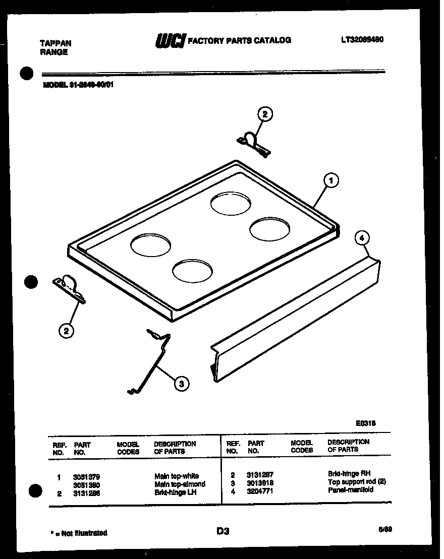 03 - COOKTOP PARTS