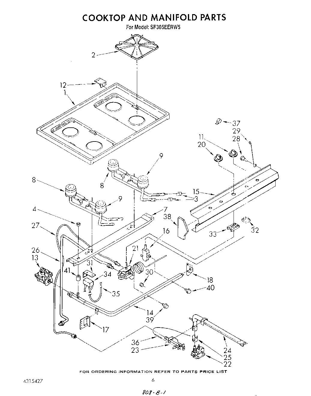 05 - COOK TOP AND MANIFOLD , LITERATURE