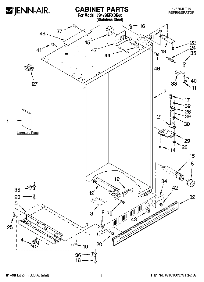 01 - CABINET PARTS