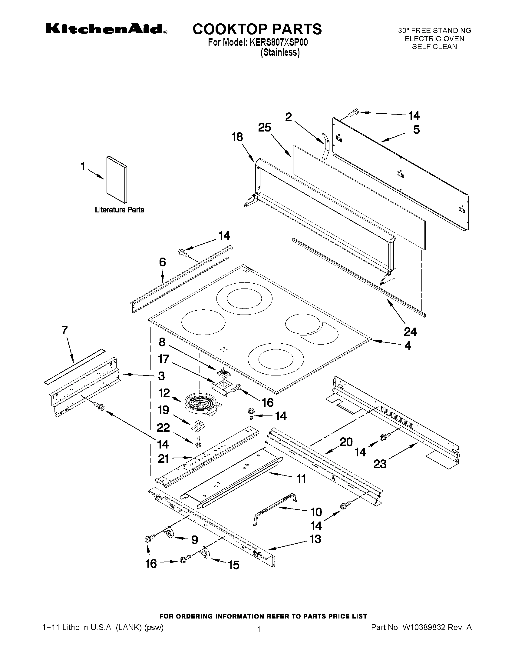 01 - COOKTOP PARTS