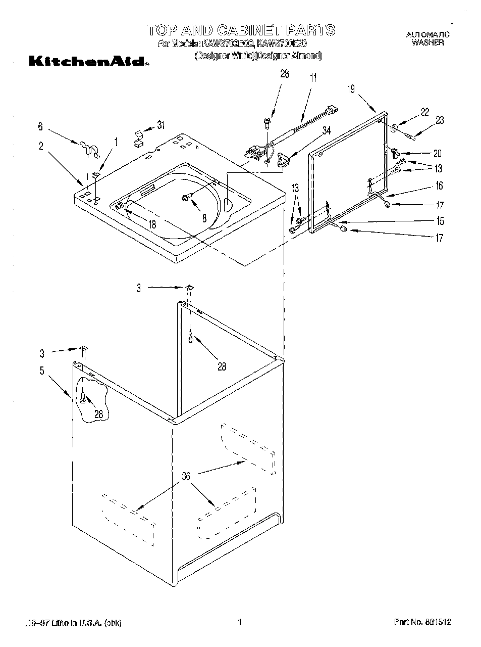 01 - TOP AND CABINET