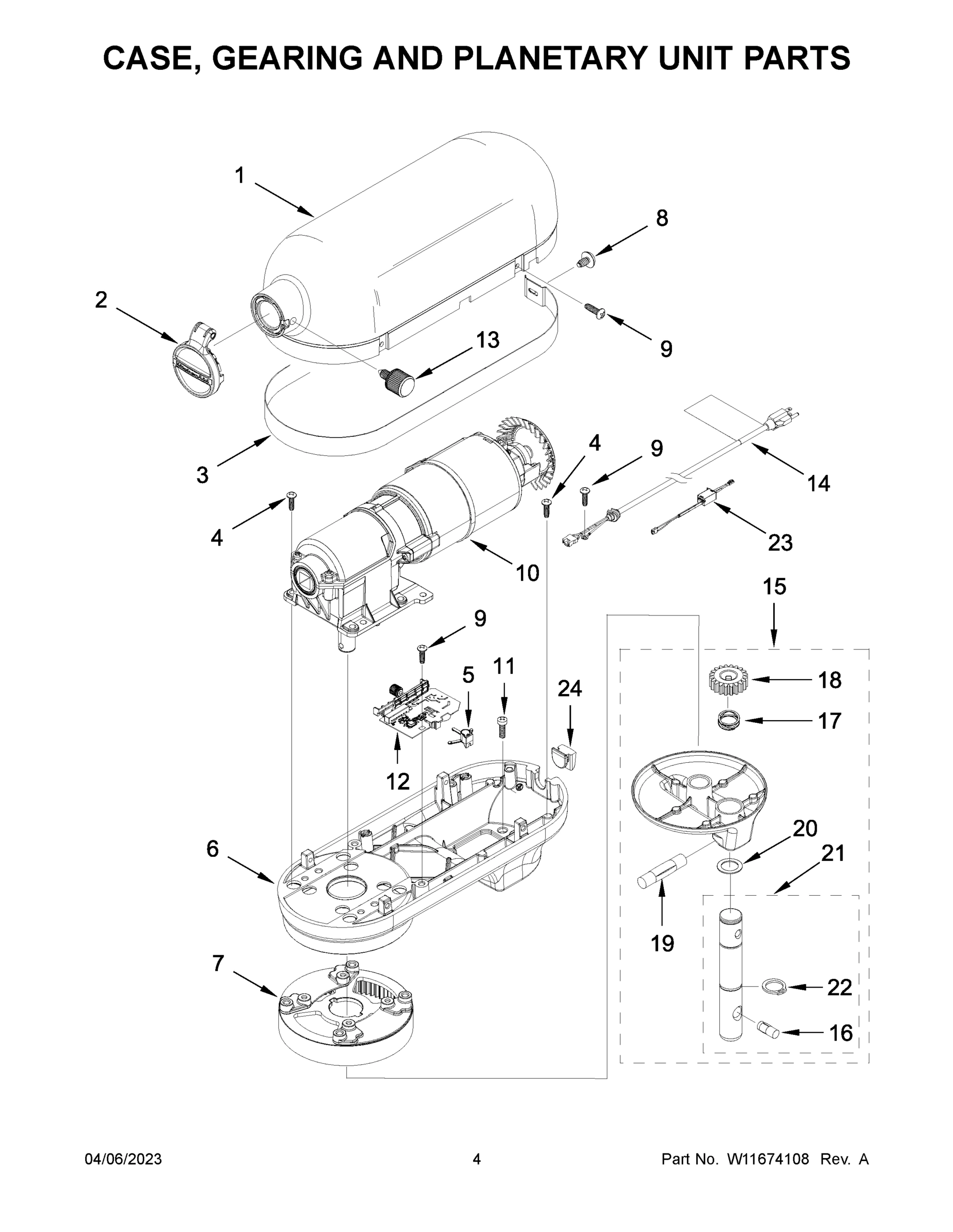 03 - CASE, GEARING AND PLANETARY UNIT PARTS