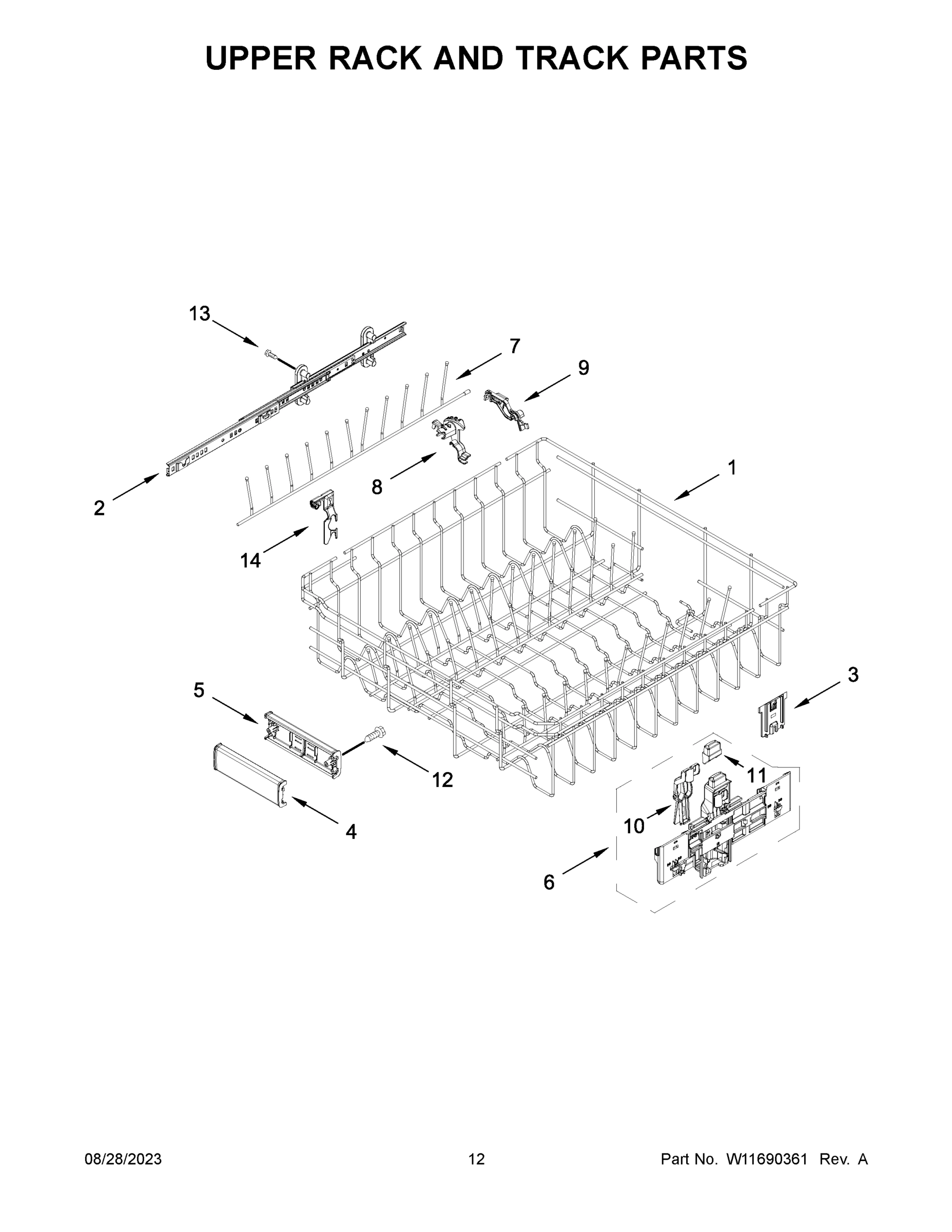 07 - UPPER RACK AND TRACK PARTS