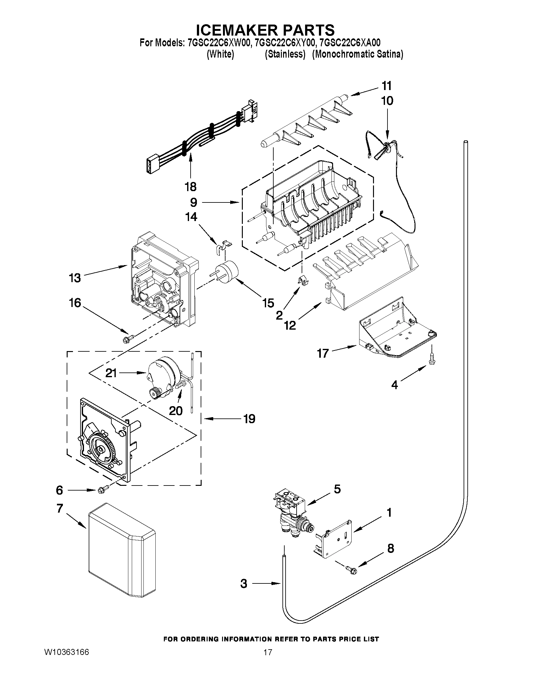 10 - ICEMAKER PARTS
