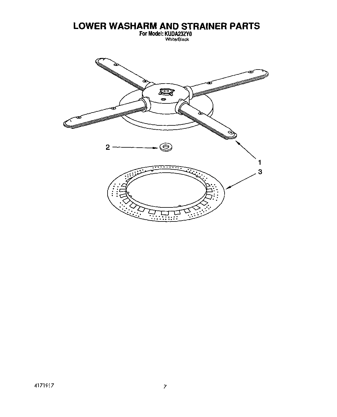 05 - LOWER WASHARM AND STRAINER