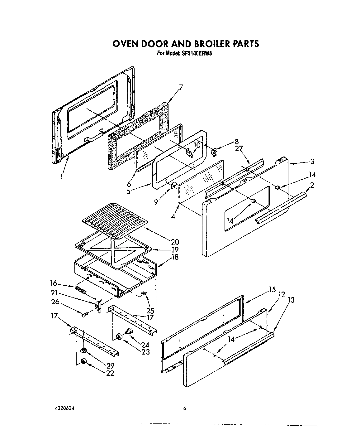 06 - OVEN DOOR AND BROILER
