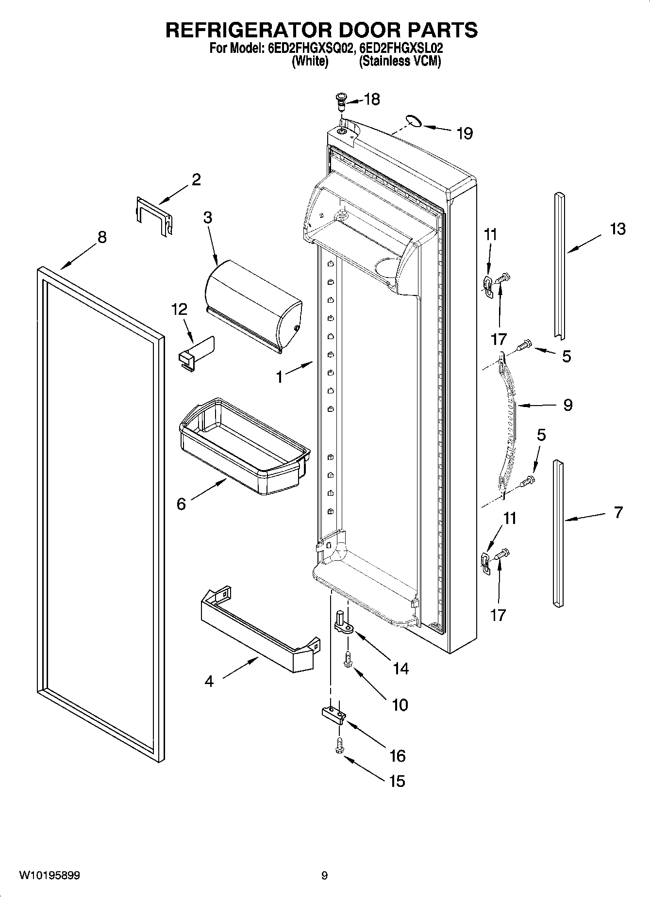 07 - REFRIGERATOR DOOR PARTS
