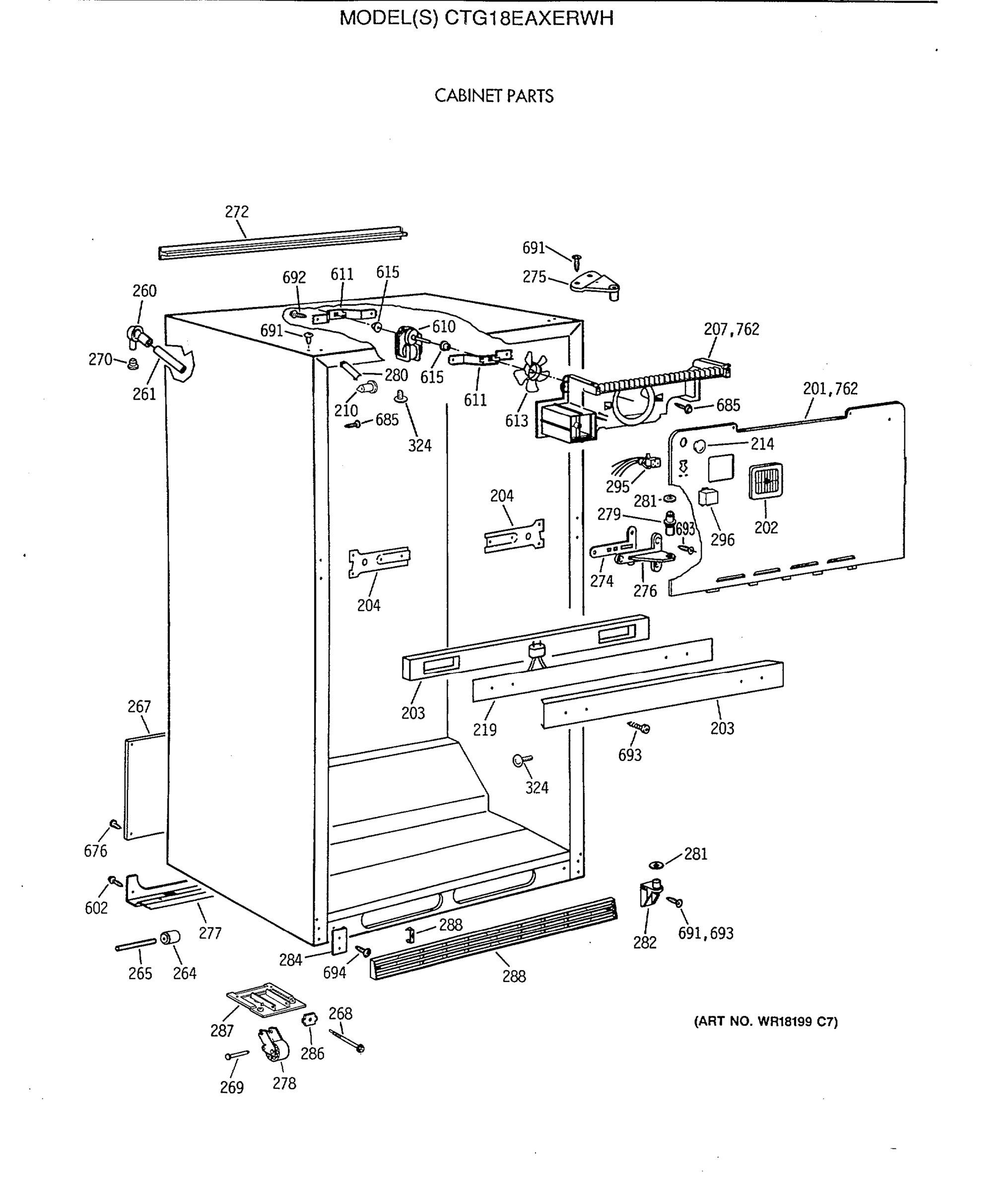 CABINET PARTS