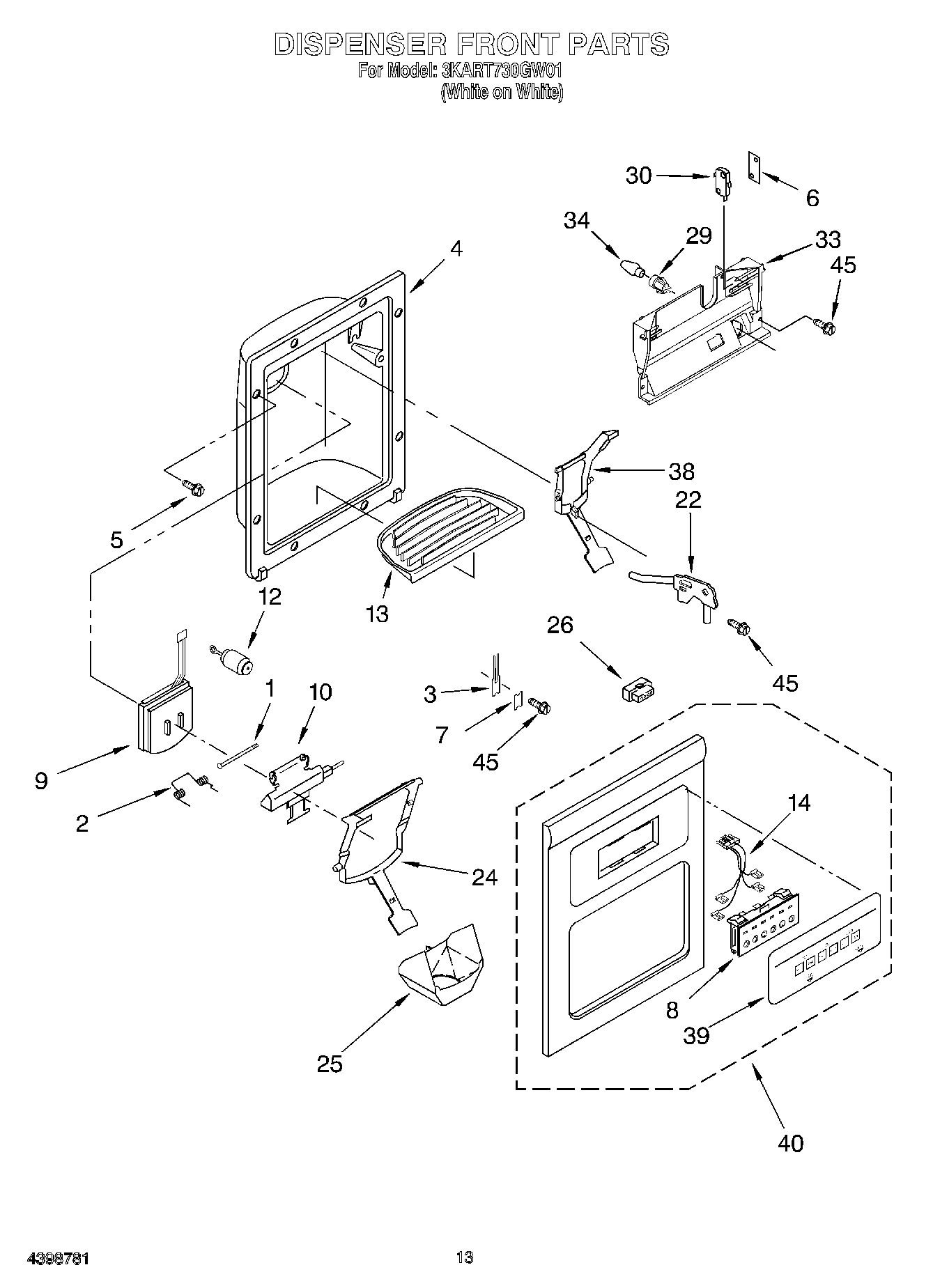 07 - DISPENSER FRONT