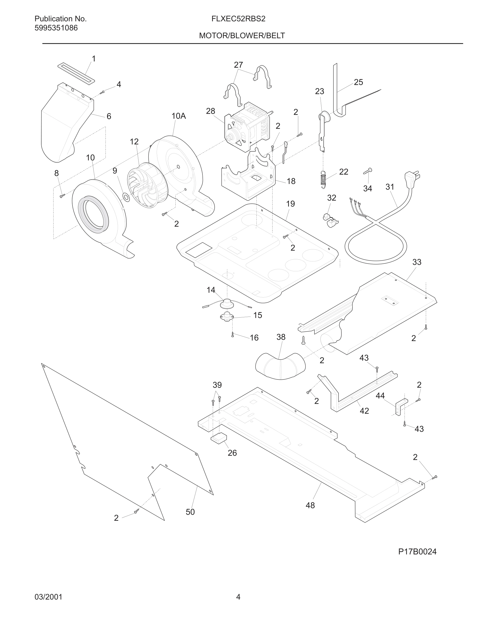 05 - MOTOR/BLOWER/BELT