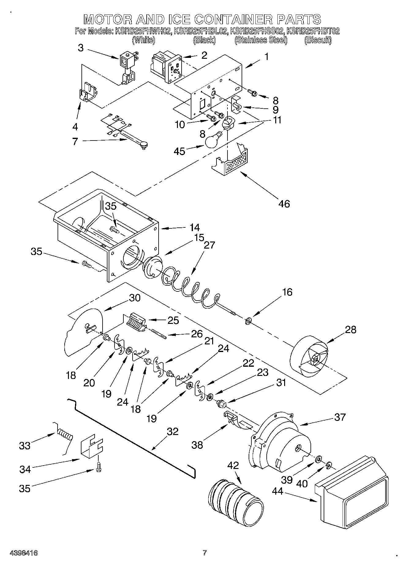 05 - MOTOR AND ICE CONTAINER