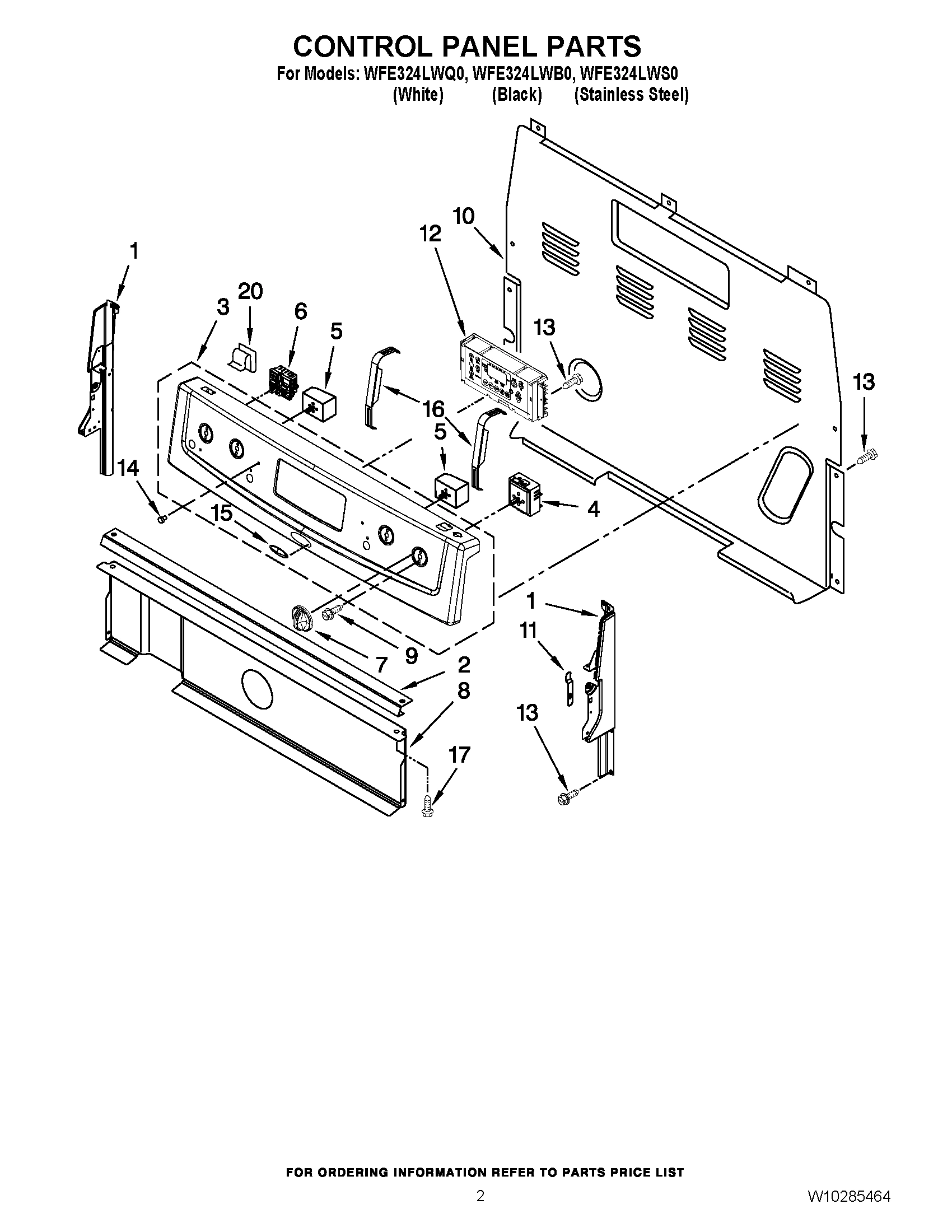 02 - CONTROL PANEL PARTS