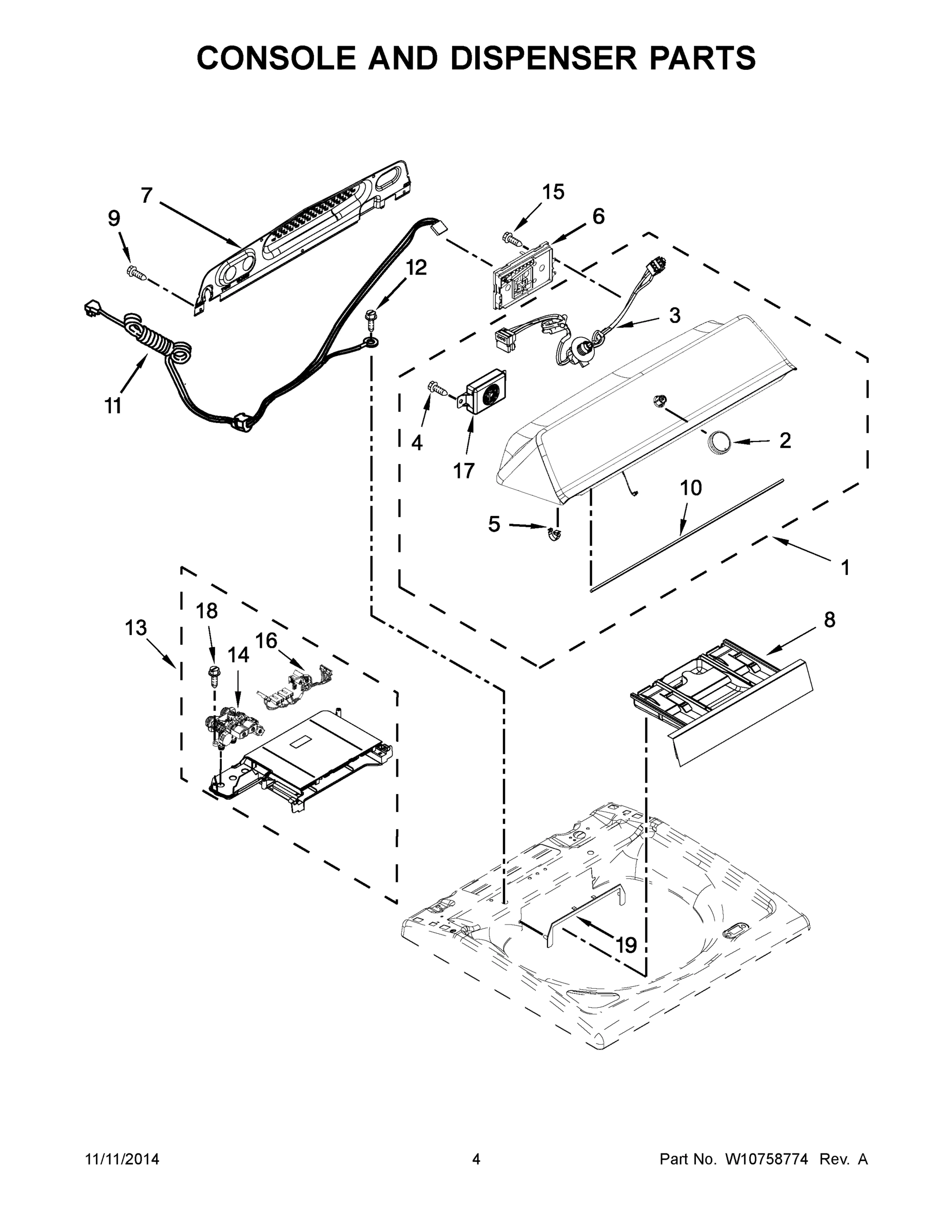 03 - CONSOLE AND DISPENSER PARTS