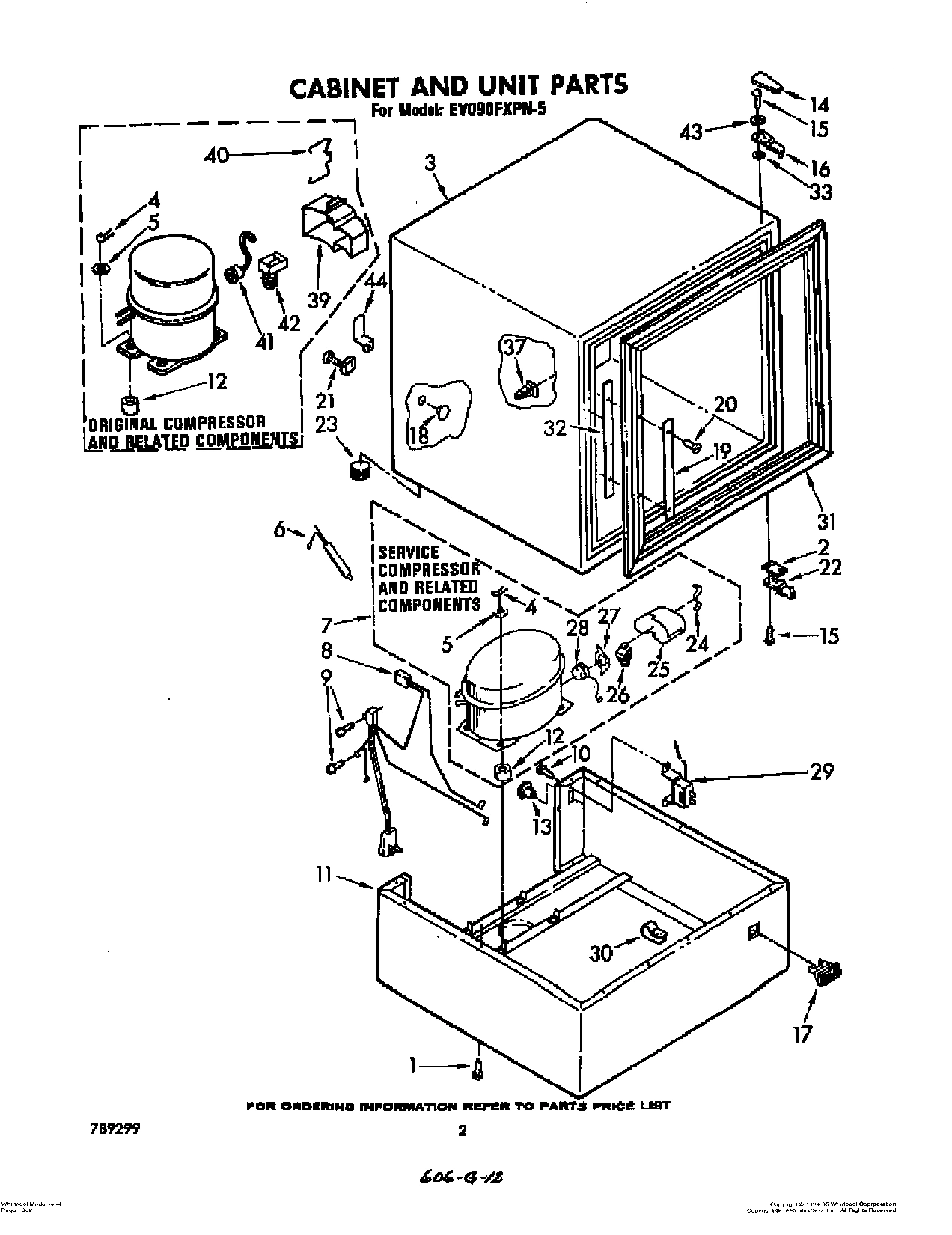 02 - CABINET AND UNIT PARTS