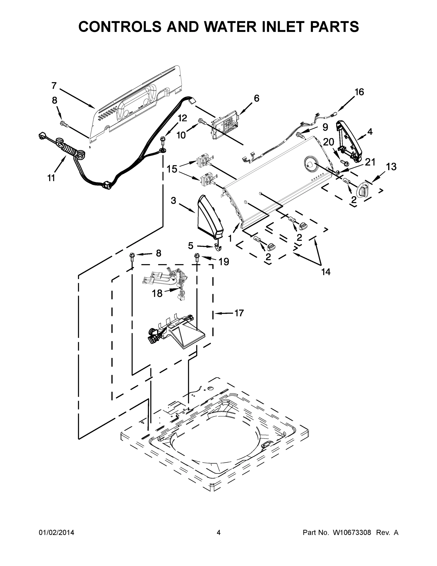 03 - CONTROLS AND WATER INLET PARTS