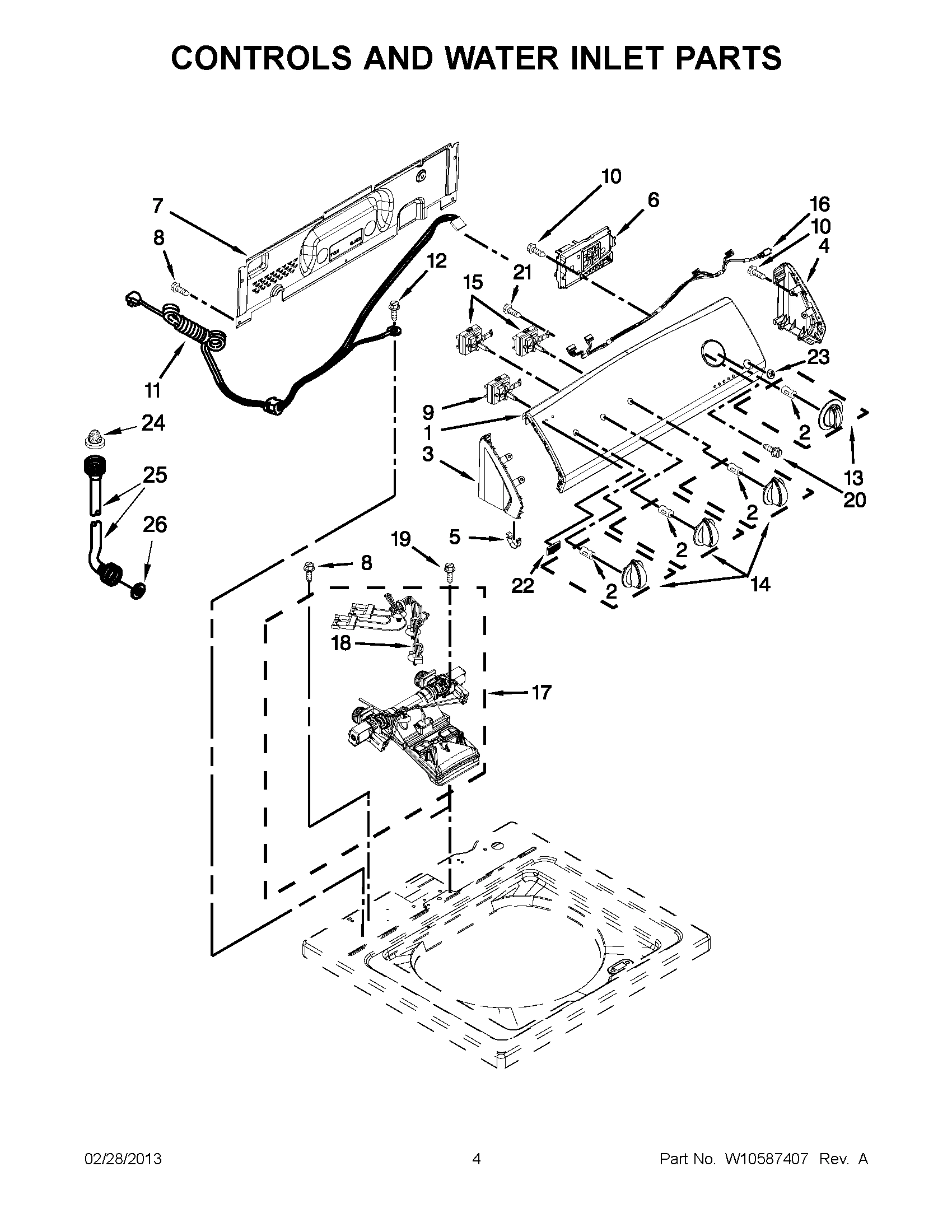 02 - CONTROLS AND WATER INLET PARTS