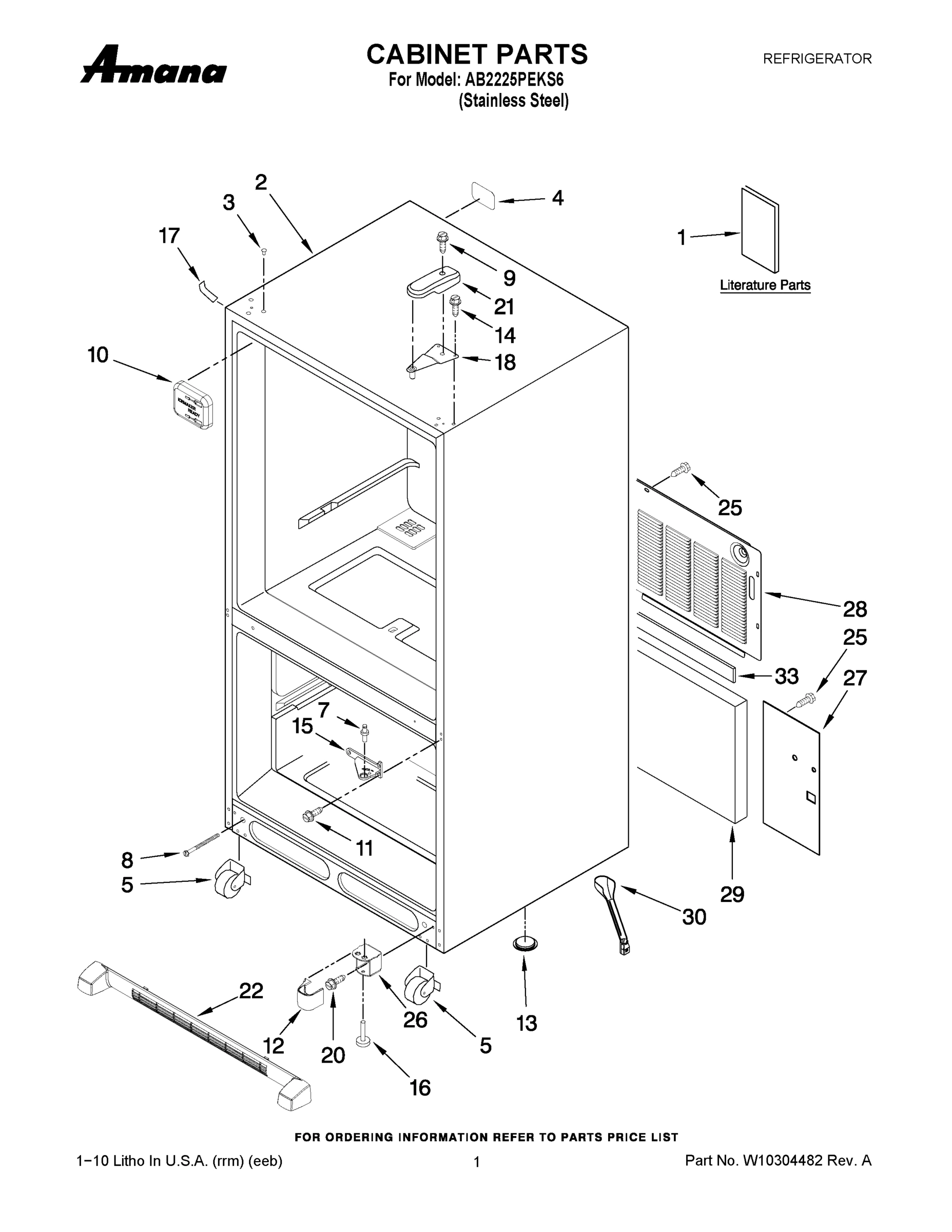 01 - CABINET PARTS