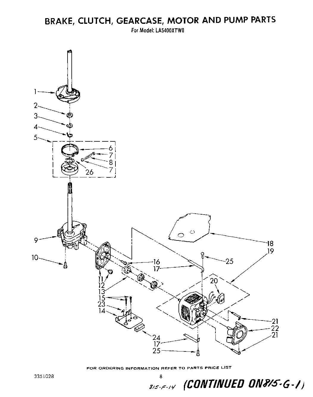 06 - BRAKE, CLUTCH, GEARCASE, MOTOR AND PUMP