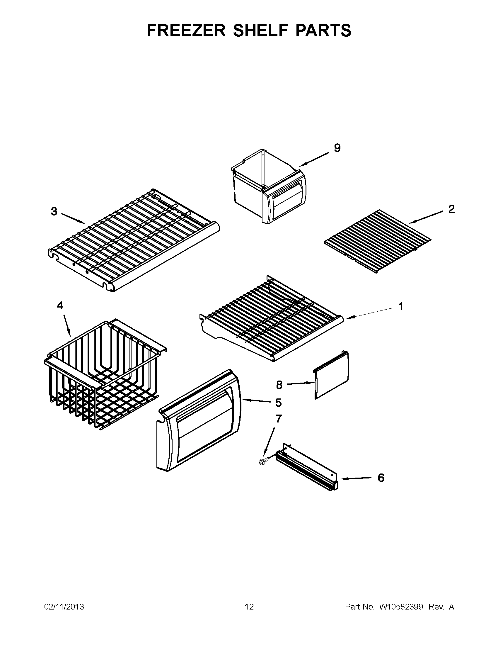06 - FREEZER SHELF PARTS
