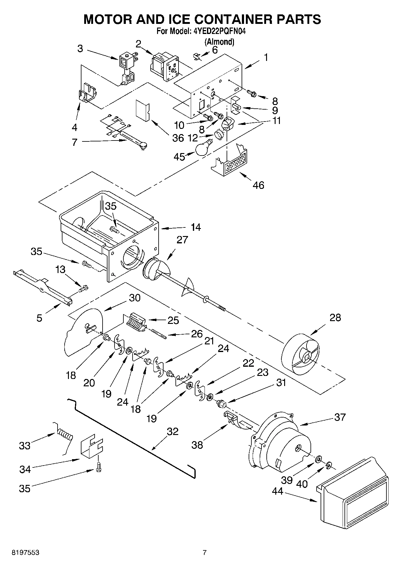 06 - MOTOR AND ICE CONTAINER