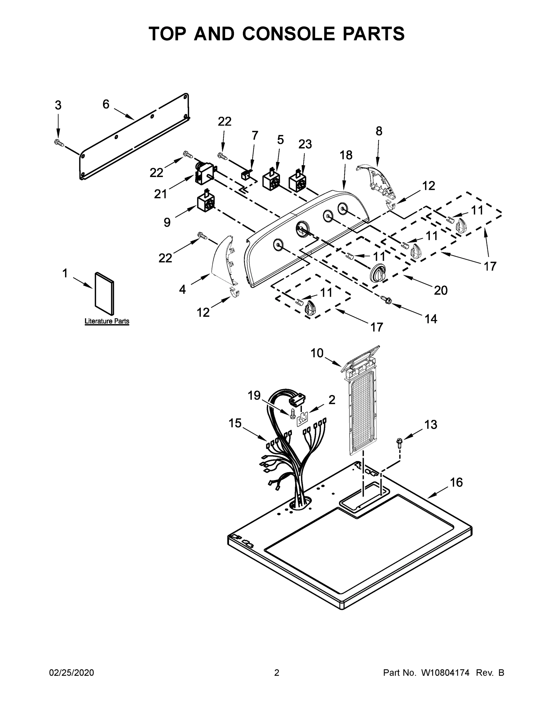 02 - TOP AND CONSOLE PARTS