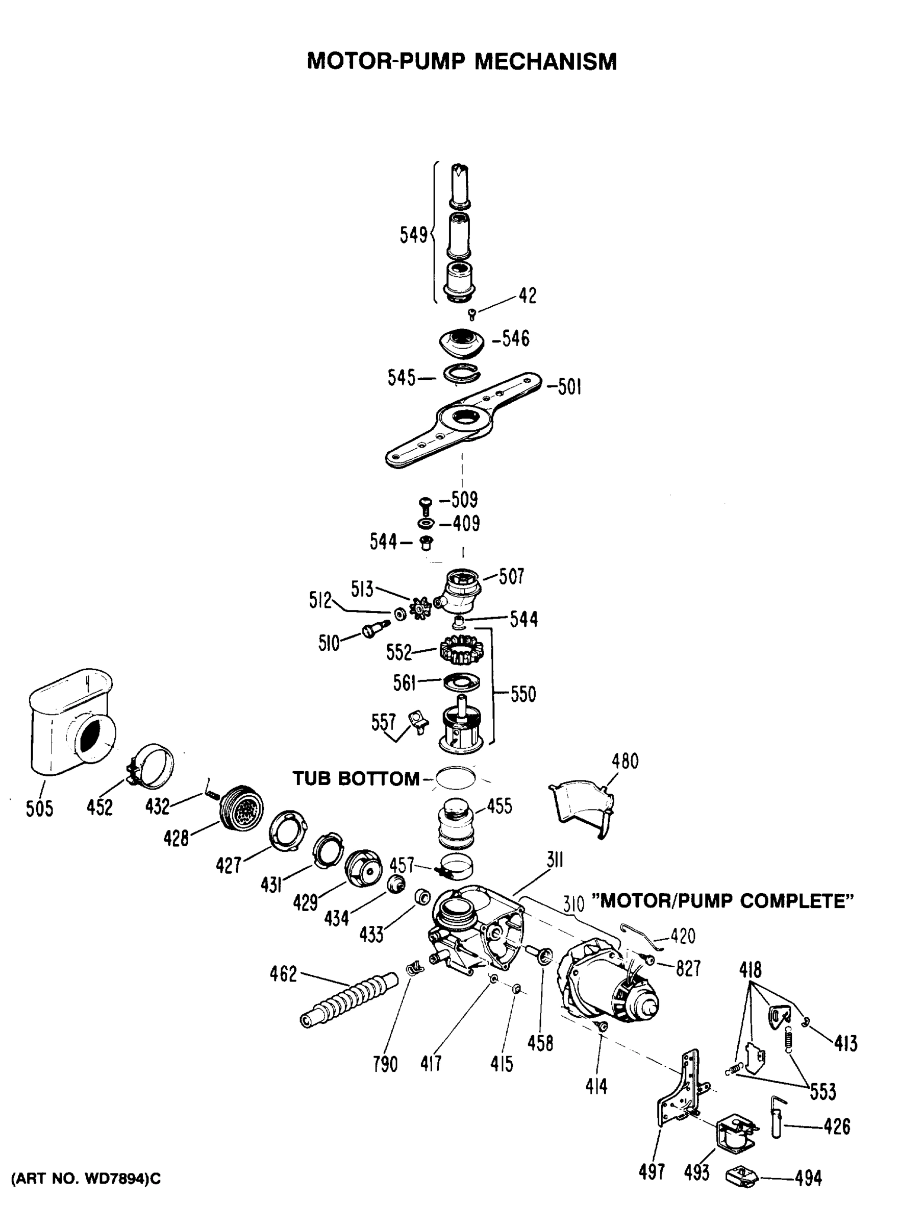 MOTOR-PUMP MECHANISM