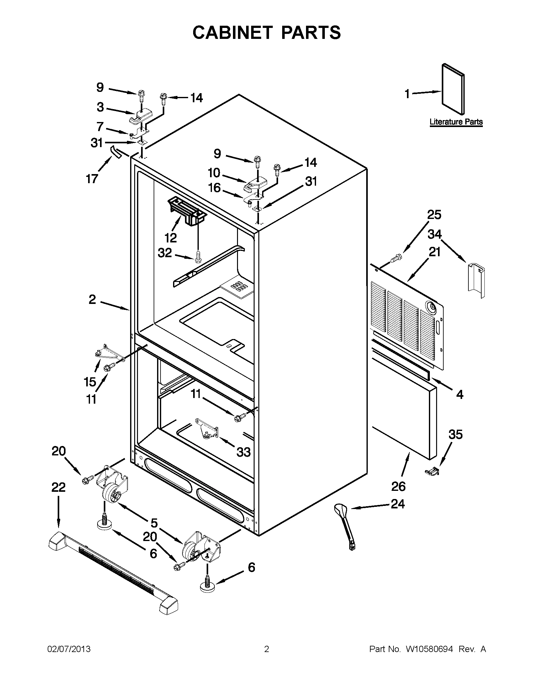 01 - CABINET PARTS