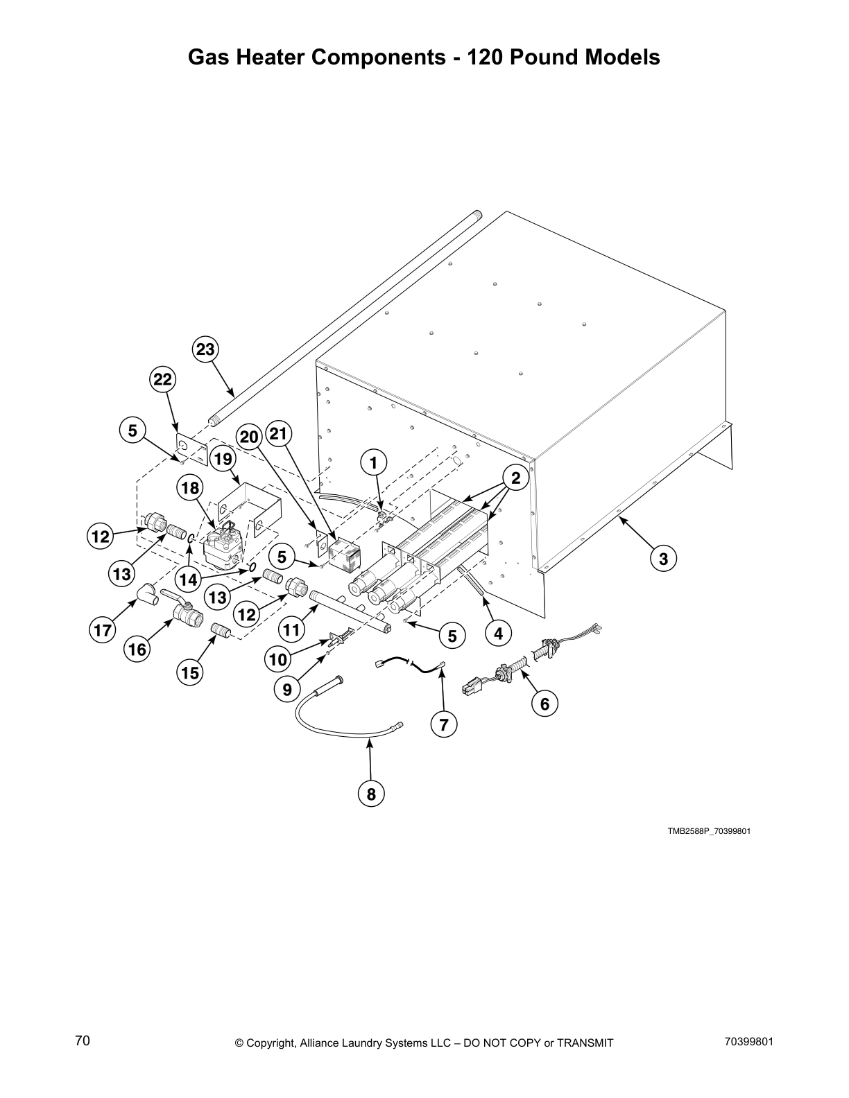 Gas Heater Components - 120 Pound Models