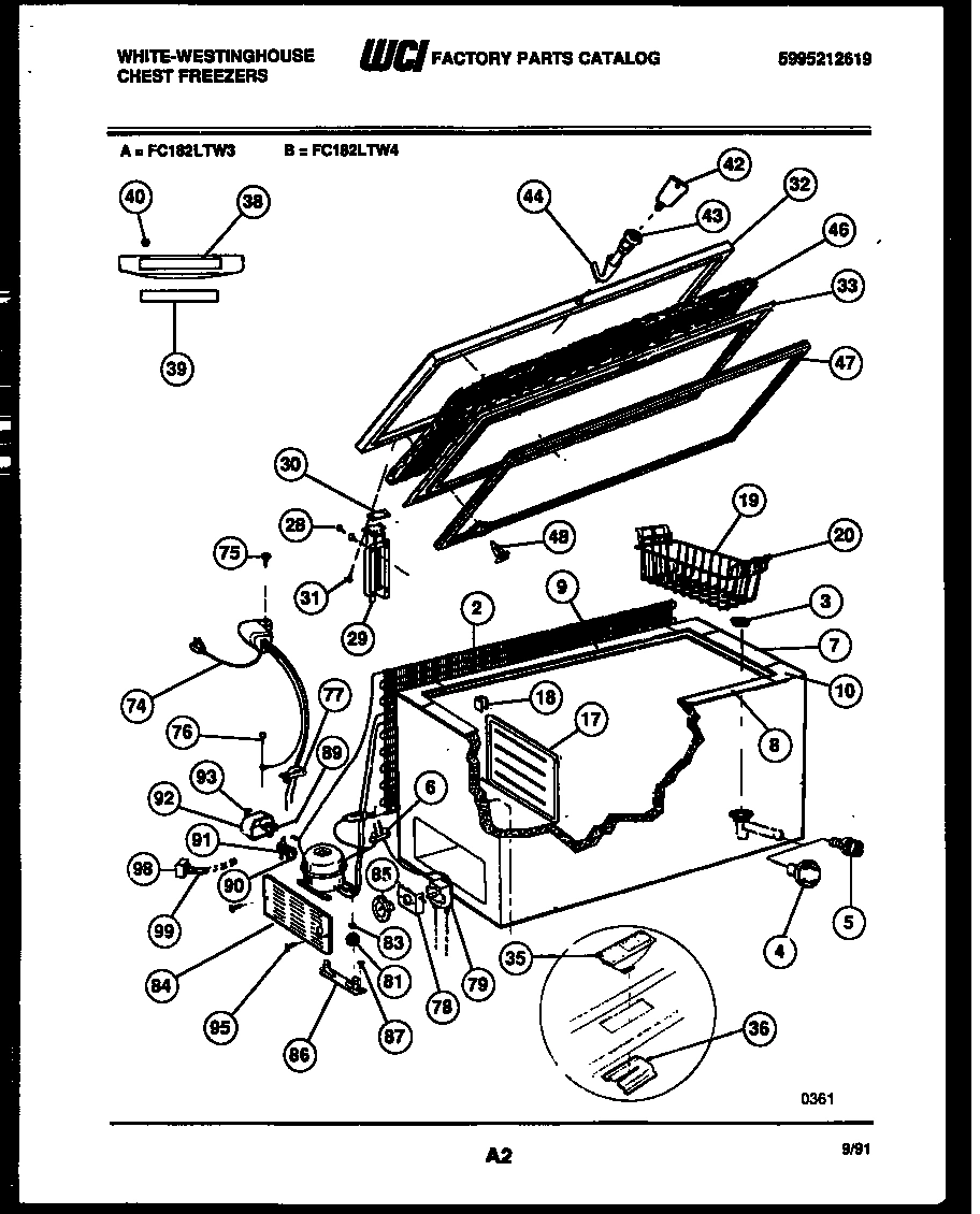 02 - CHEST FREEZER PARTS