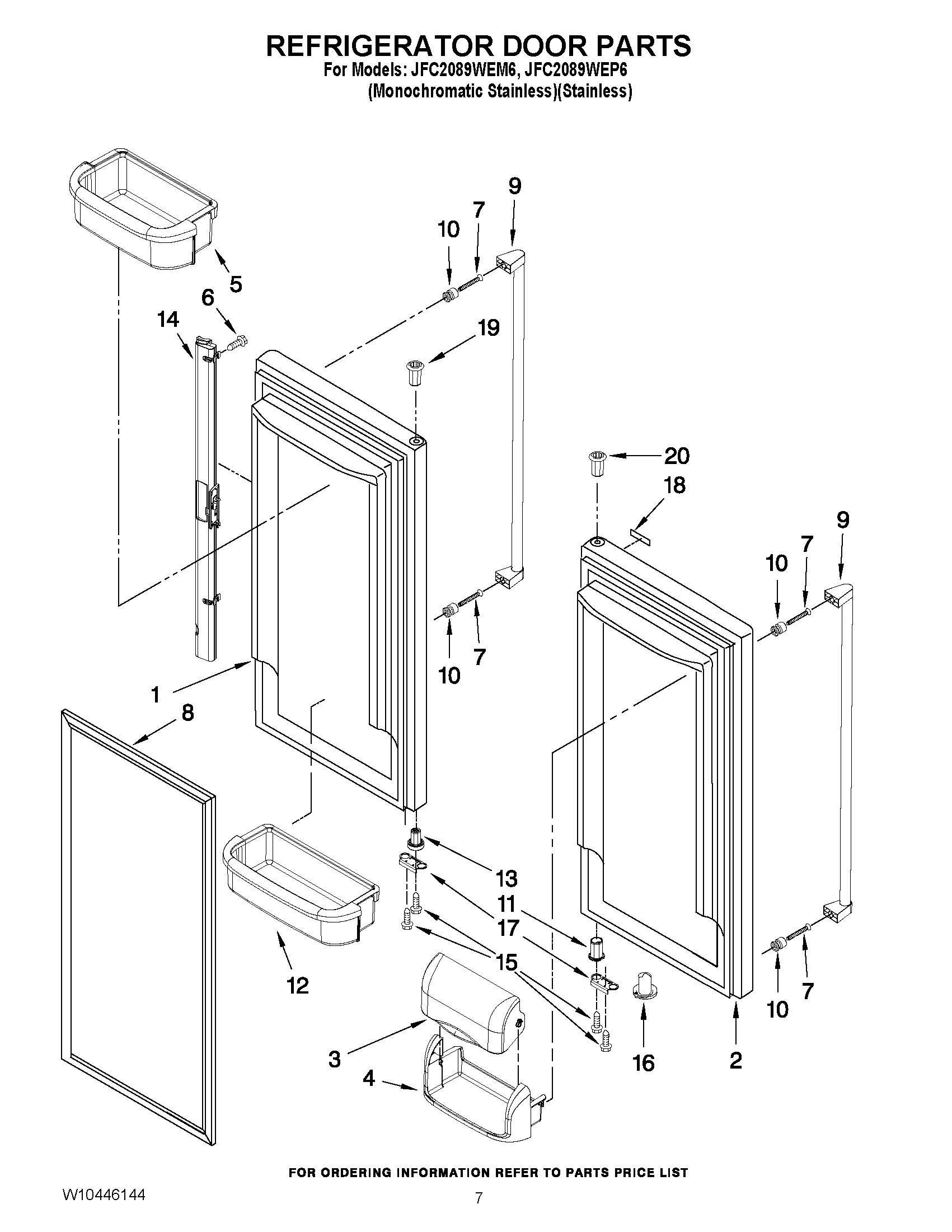 04 - REFRIGERATOR DOOR PARTS