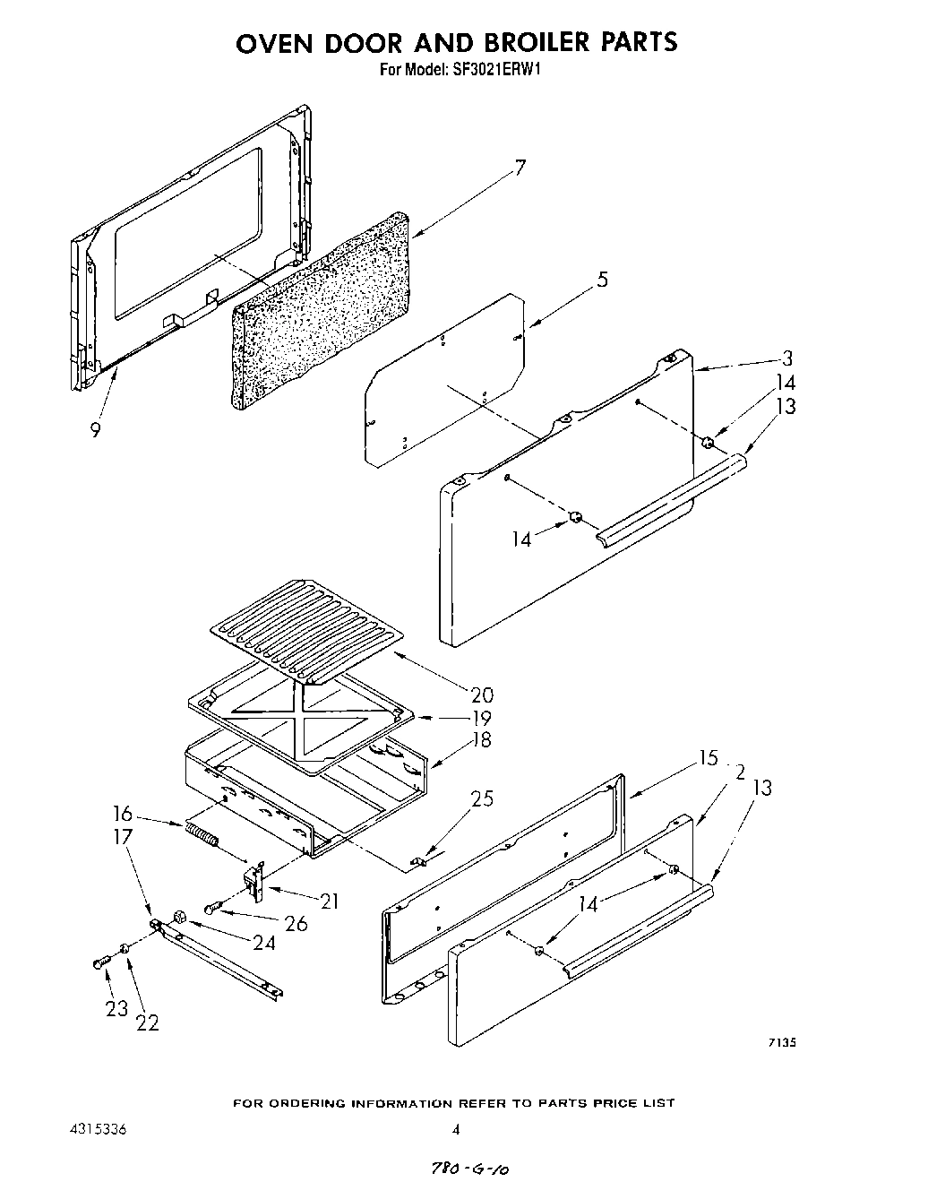 03 - OVEN DOOR AND BROILER