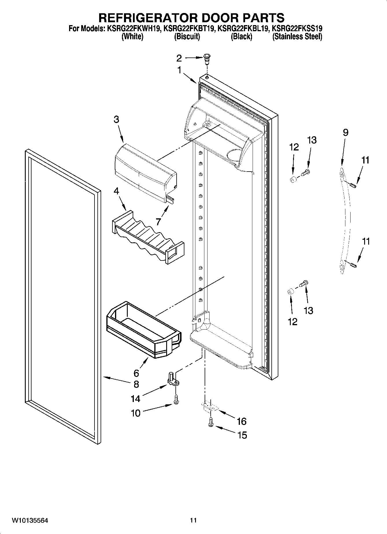 07 - REFRIGERATOR DOOR PARTS