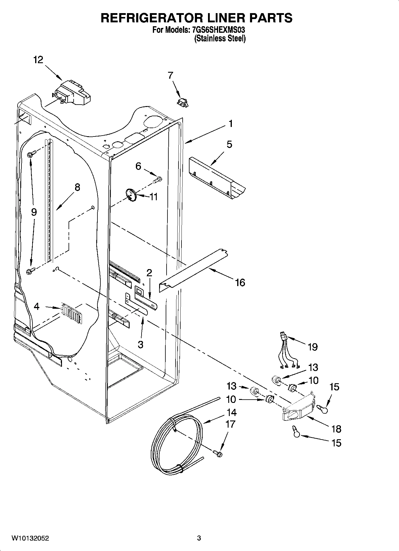 02 - REFRIGERATOR LINER PARTS