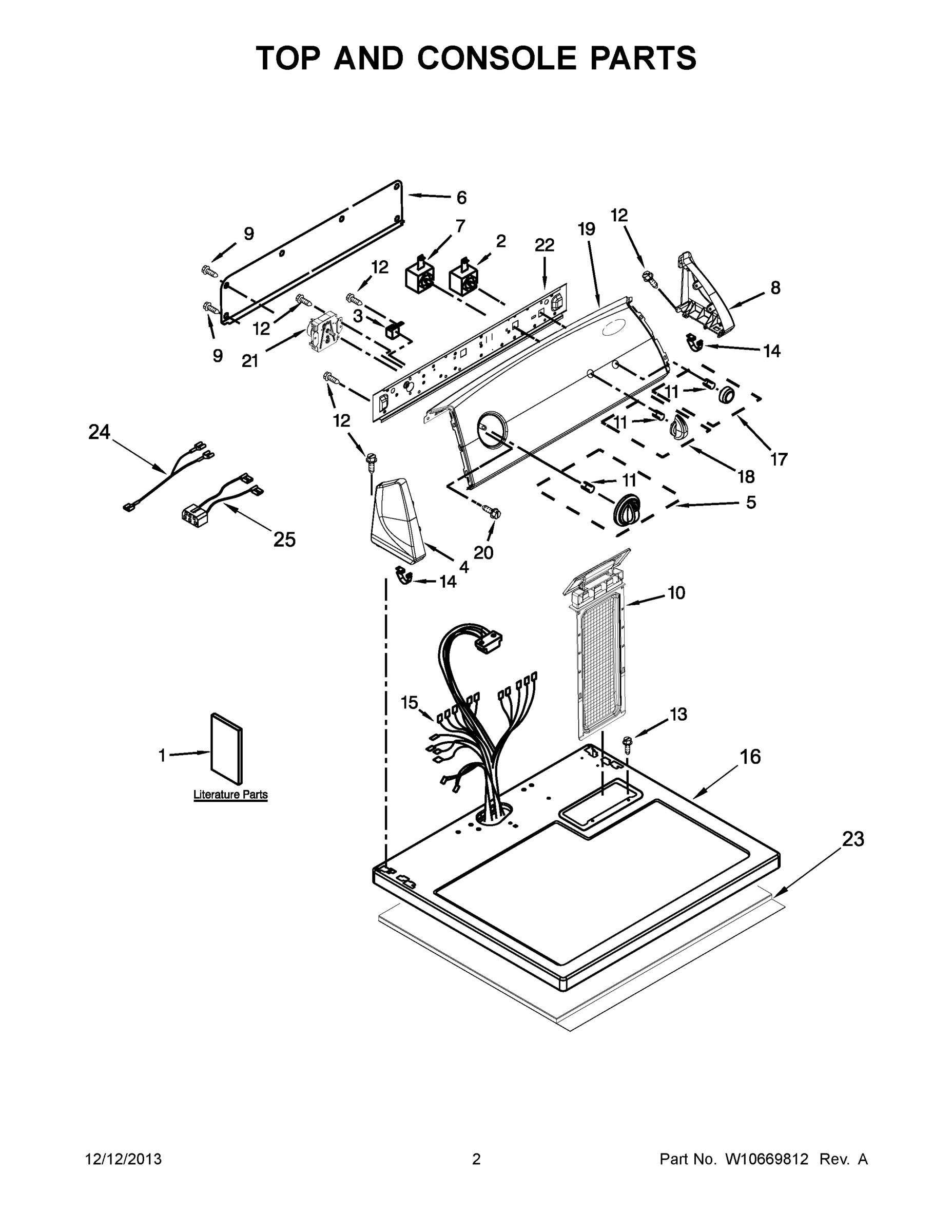 02 - TOP AND CONSOLE PARTS