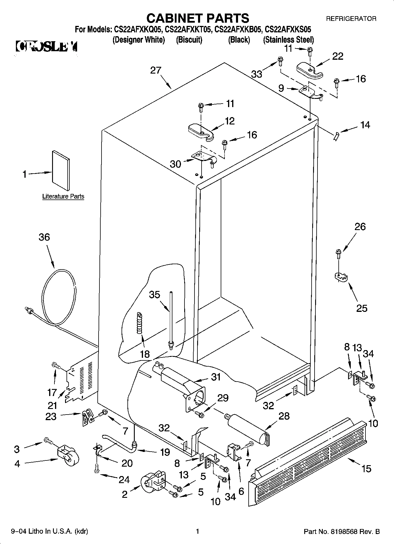 01 - CABINET PARTS