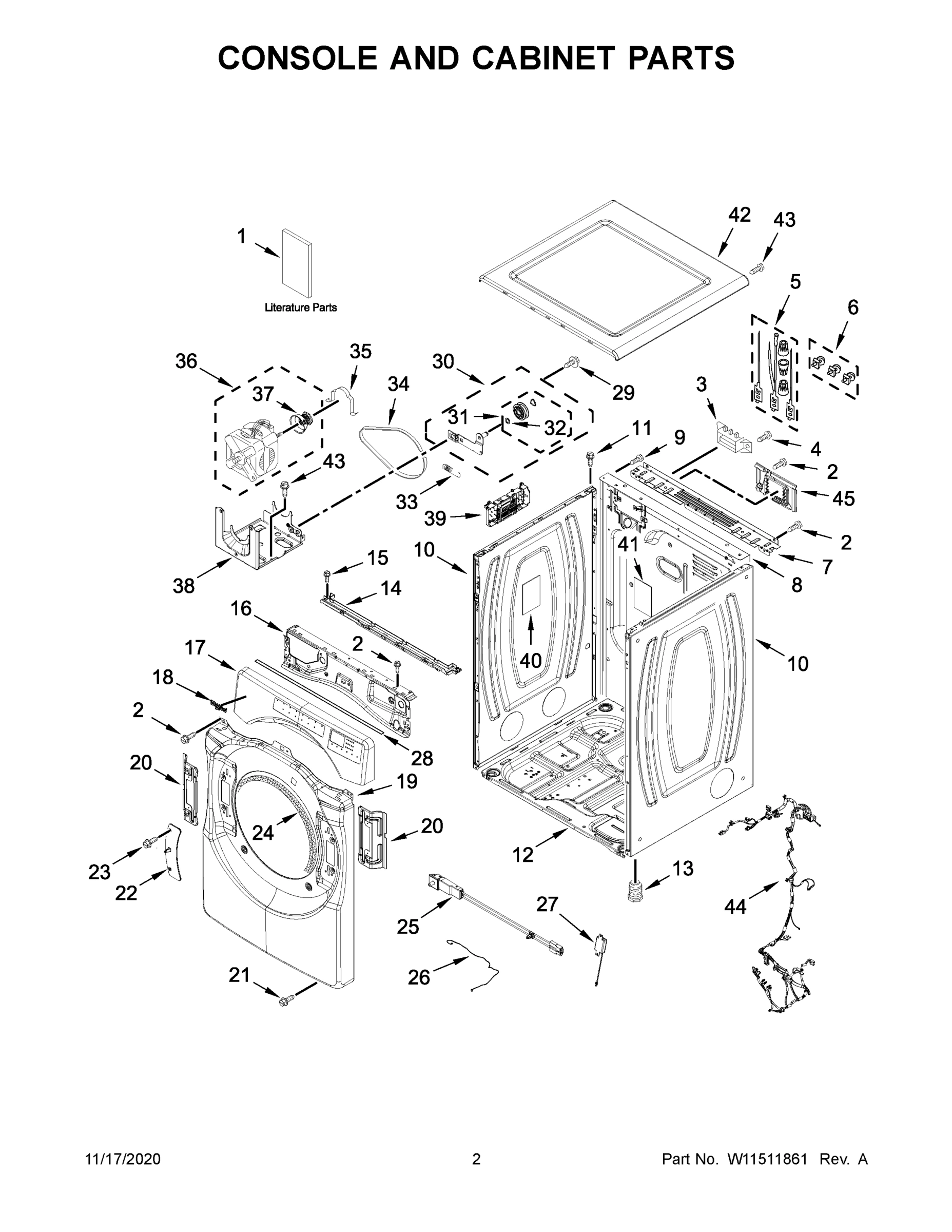 02 - CONSOLE AND CABINET PARTS