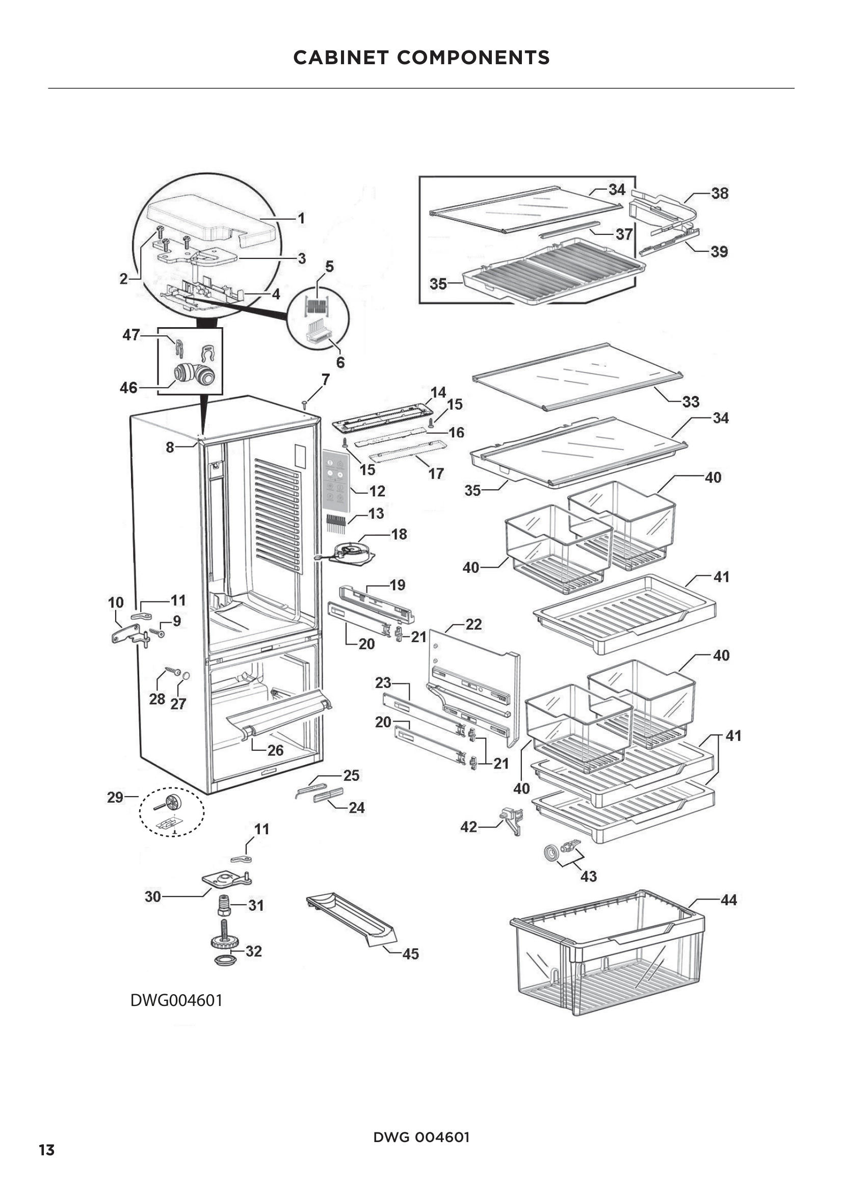 CABINET COMPONENTS