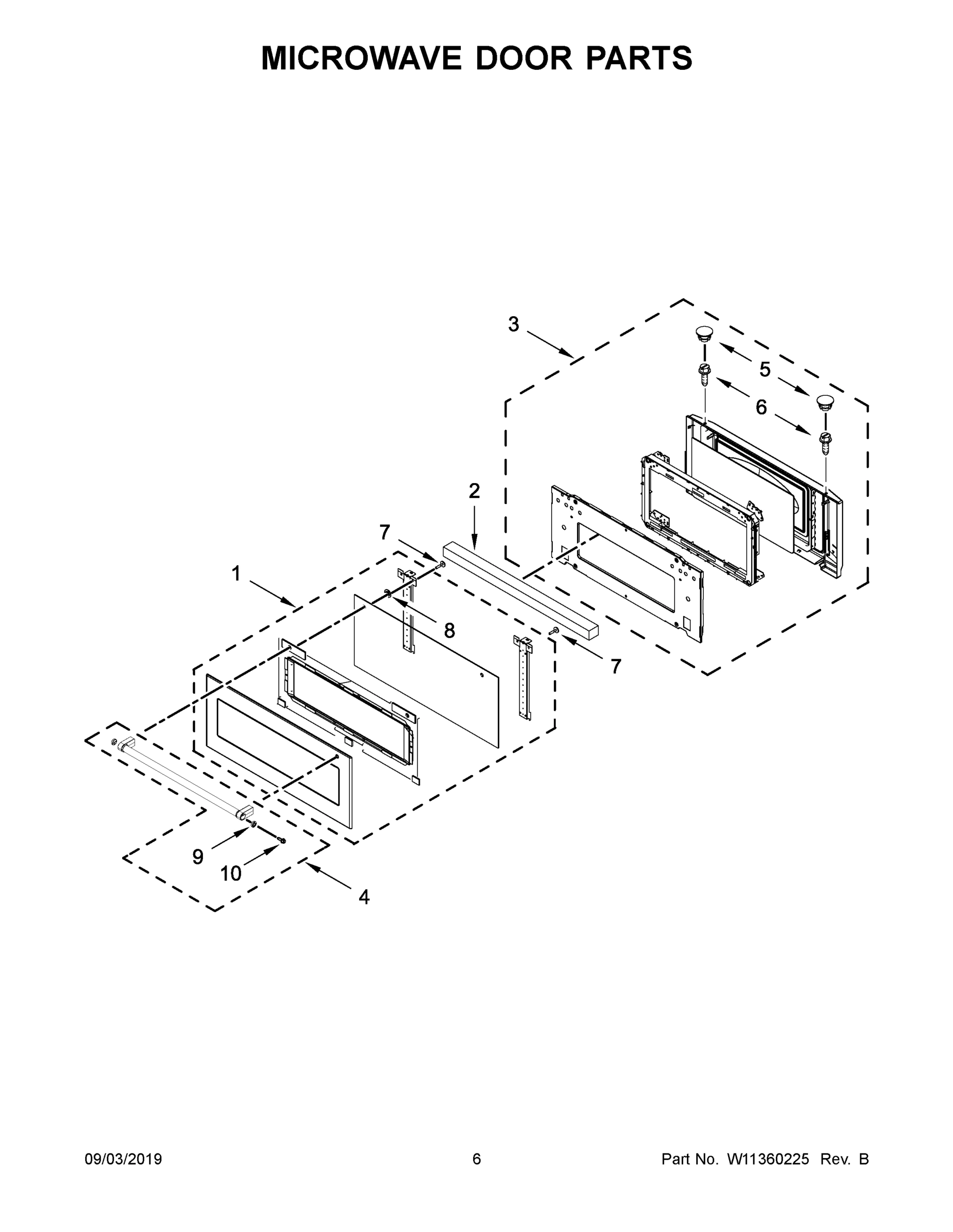 04 - MICROWAVE DOOR PARTS