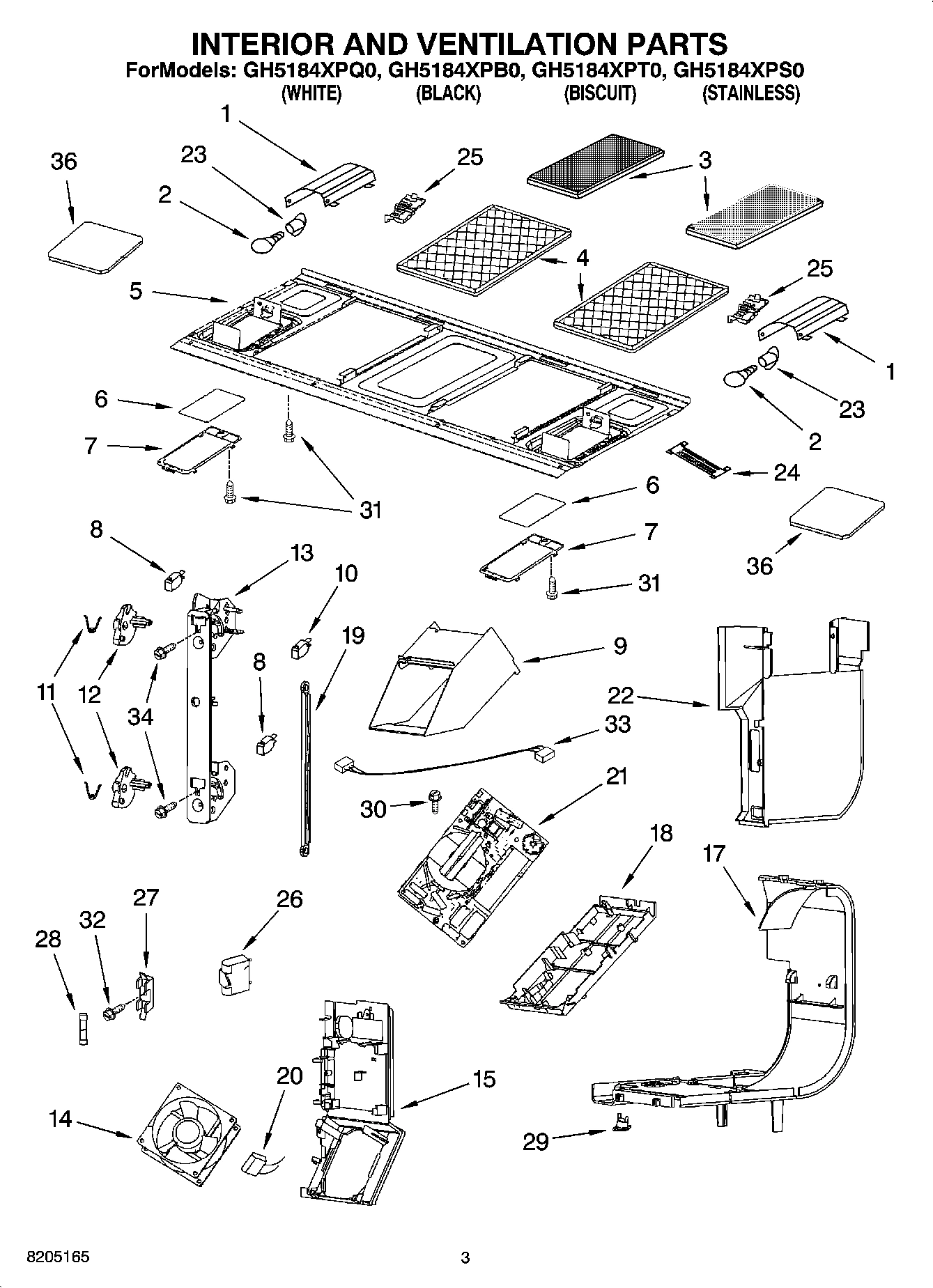 03 - INTERIOR AND VENTILATION PARTS