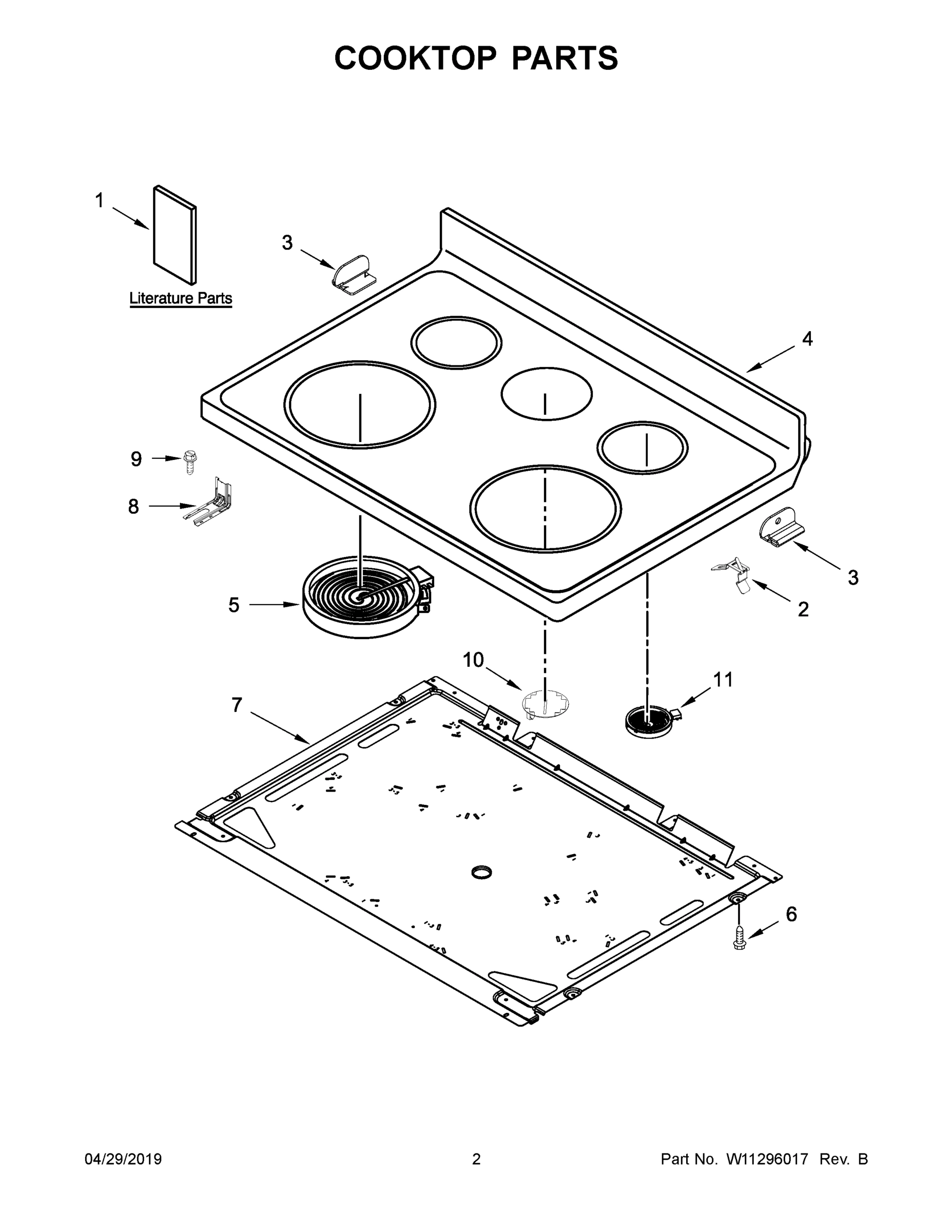 02 - COOKTOP PARTS