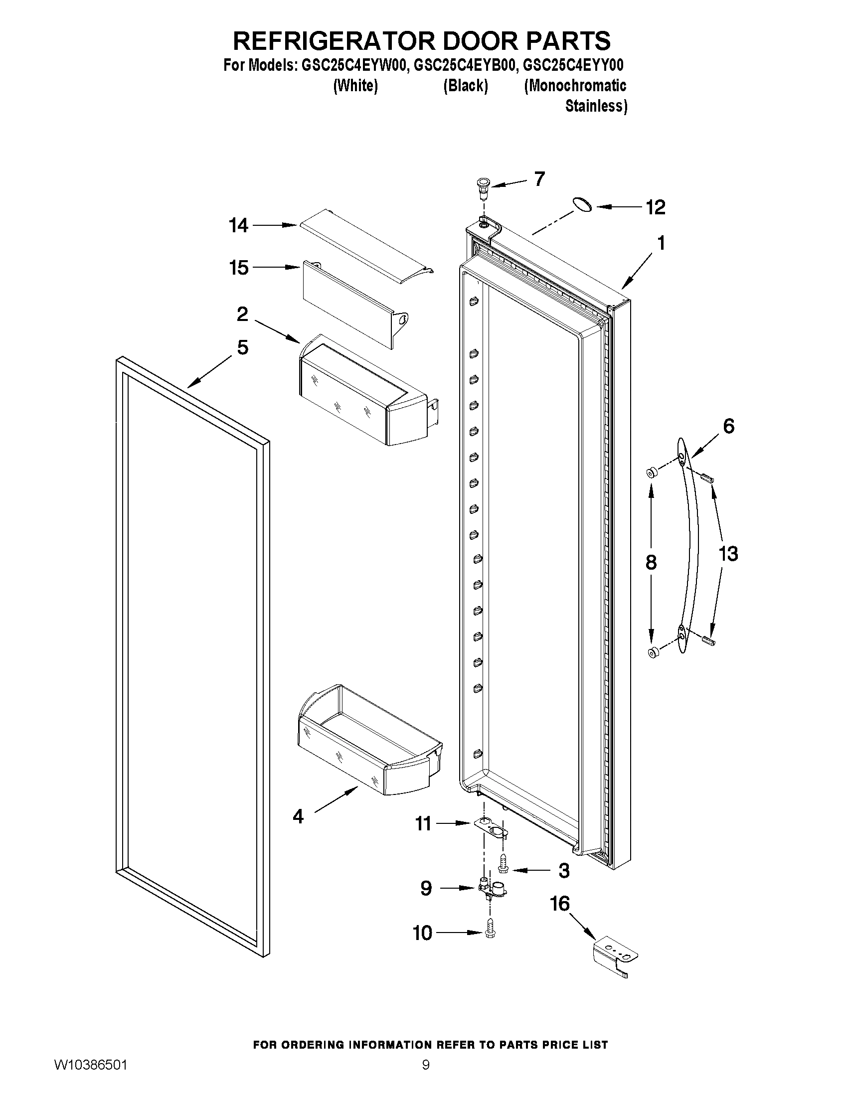 06 - REFRIGERATOR DOOR PARTS