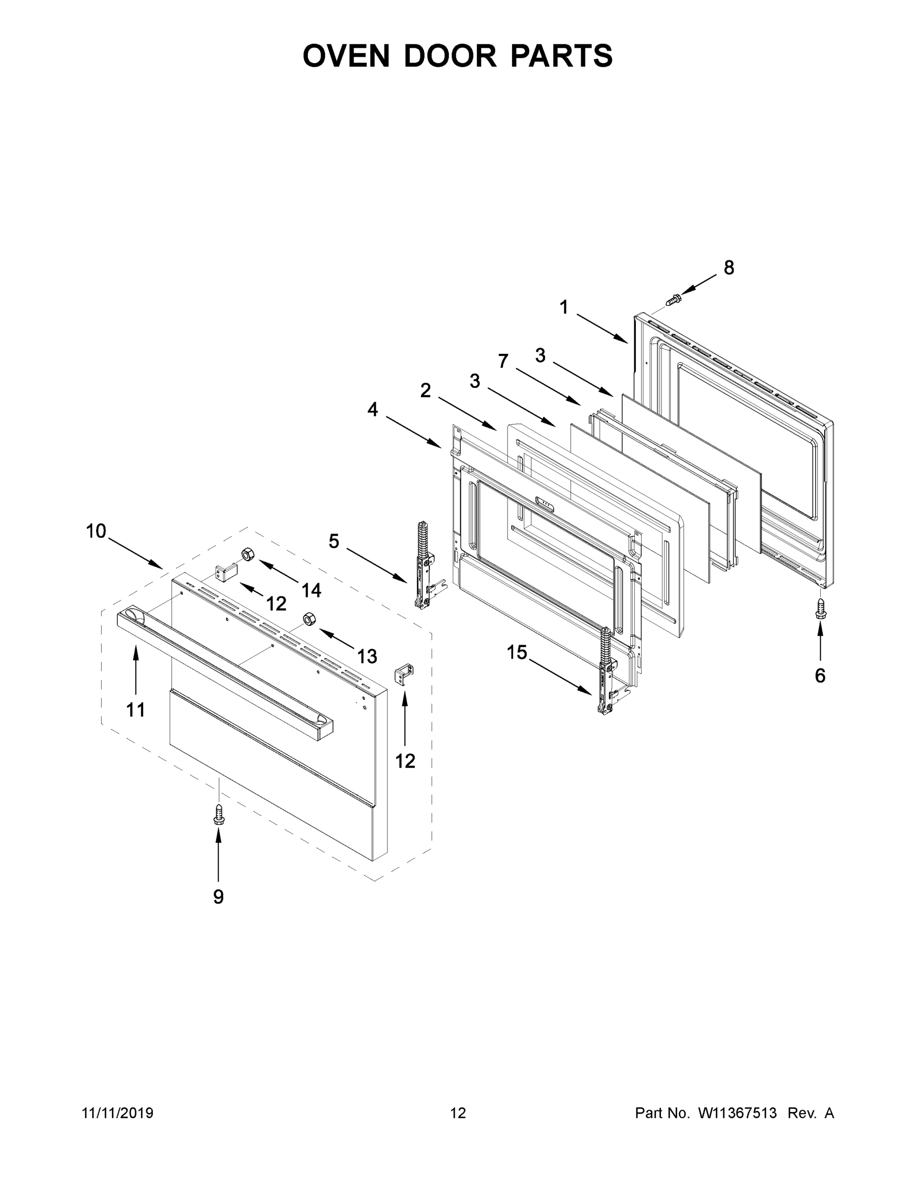 07 - OVEN DOOR PARTS