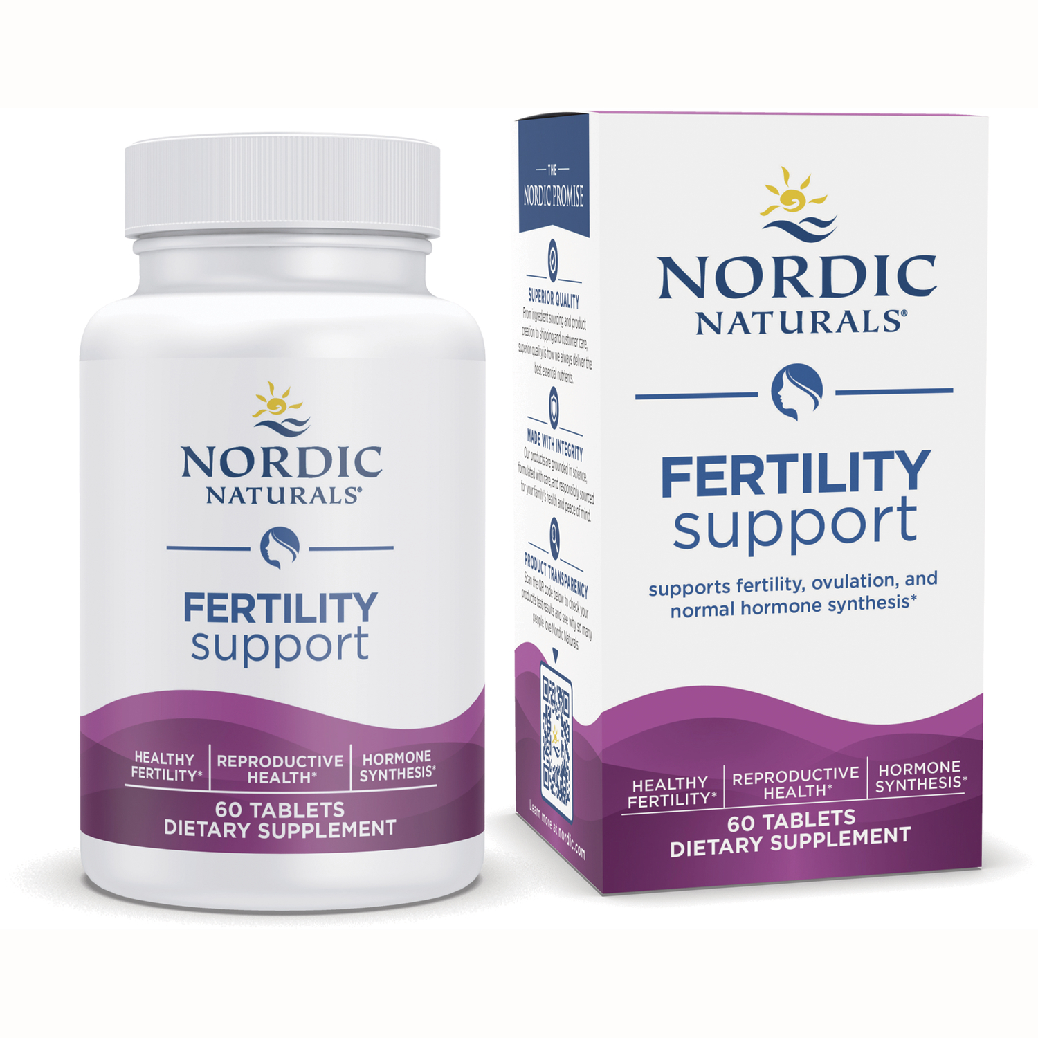 Nordic Naturals Fertility Support Vitamin | 60 Tabs | Women's Health