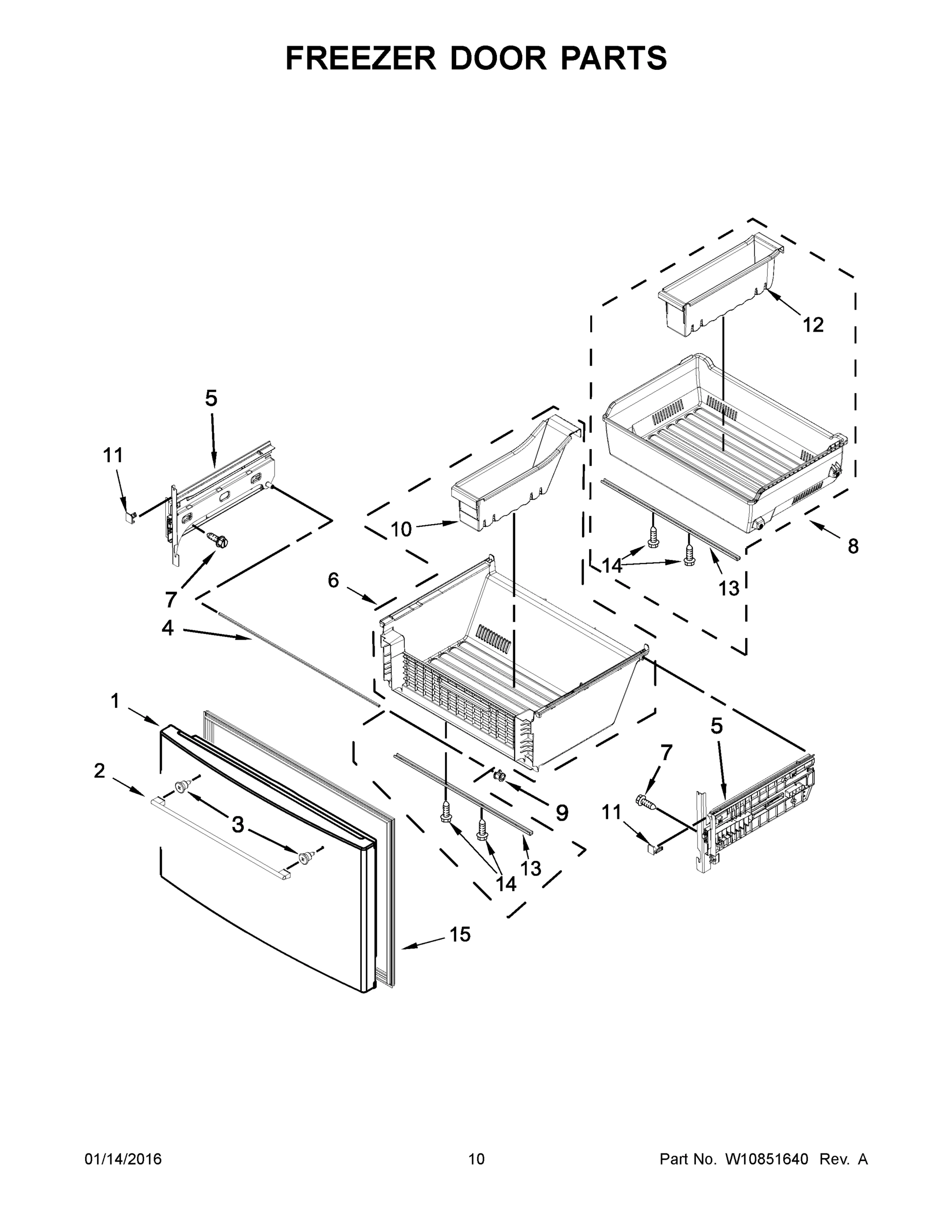 06 - FREEZER DOOR PARTS