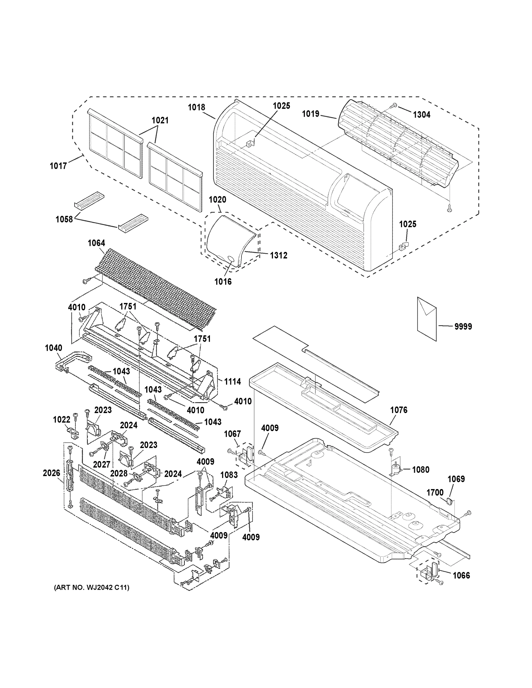 GRILLE, HEATER & BASE PAN PARTS